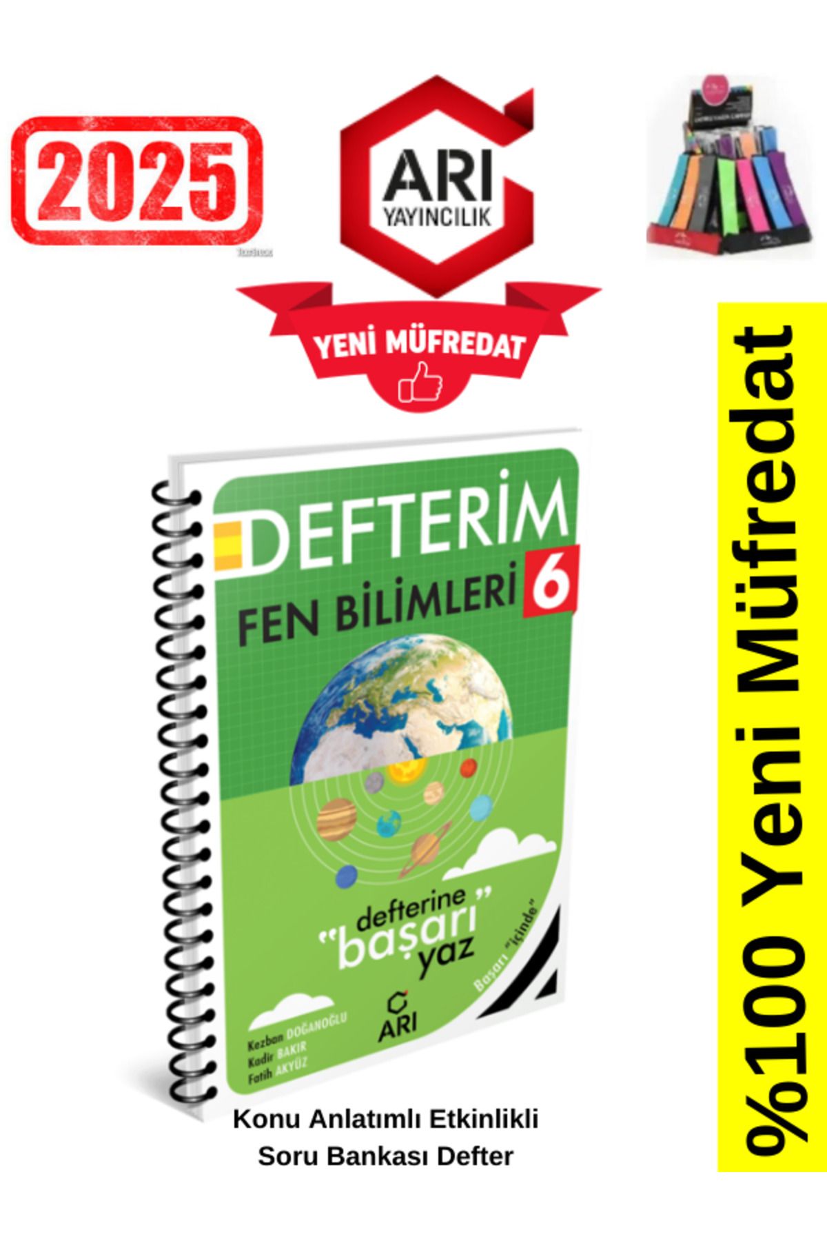 Arı Yayıncılık 2024-2025 Müfredat 6.Sınıf Fenito Fen Konu Anlatımlı Etkinlik Defter+Kalemlik