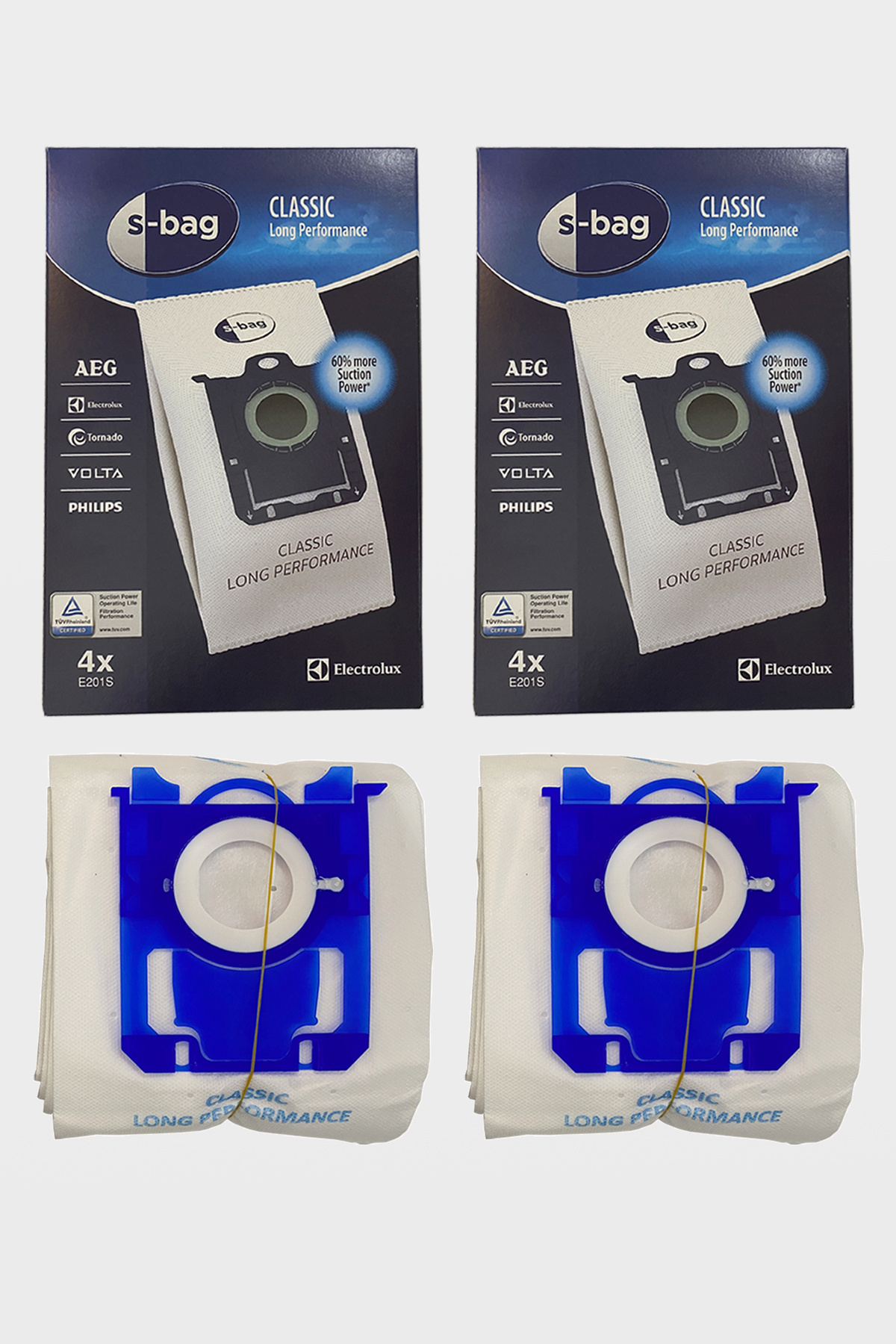 Electrolux EUS8X2DBT Ultra Silencer Compatible 8 Pieces Dust Bags WITH BOX