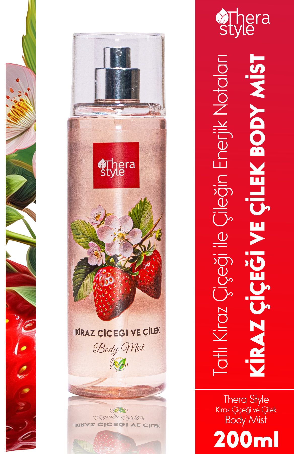 Thera Style Kiraz Çiçeği Ve Çilek Vücut Spreyi 200ml | Cherry Blossom & Strawberry Body Mist