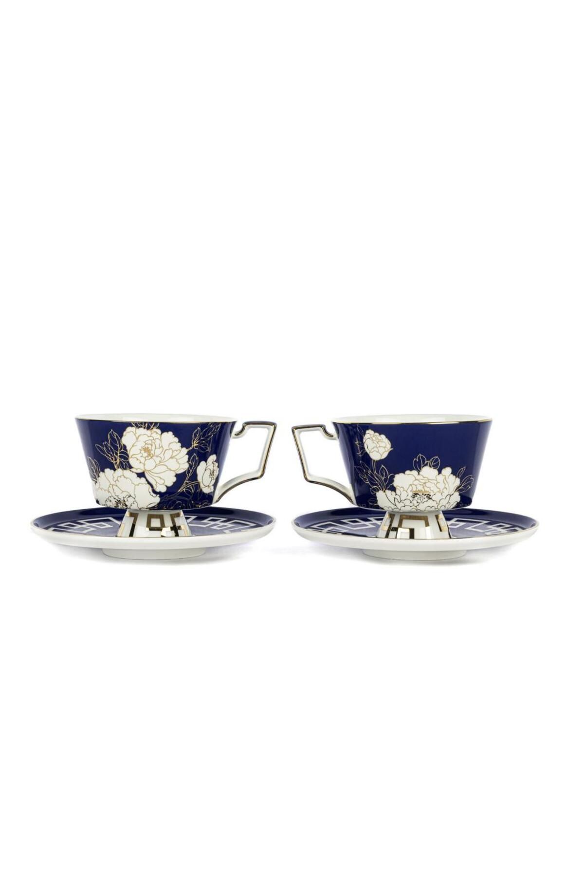 Mikasa Moor-Peonia Blue 240Cc Teacup Set - Pack of 2 1