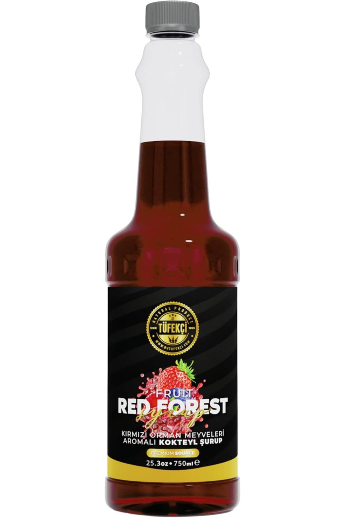 STOREMAX daiviolastore Tüfekçi Kırmızı Orman (Red Forest) Kokteyl, Kahve Ve Pasta Şurubu 750 ml DLStore