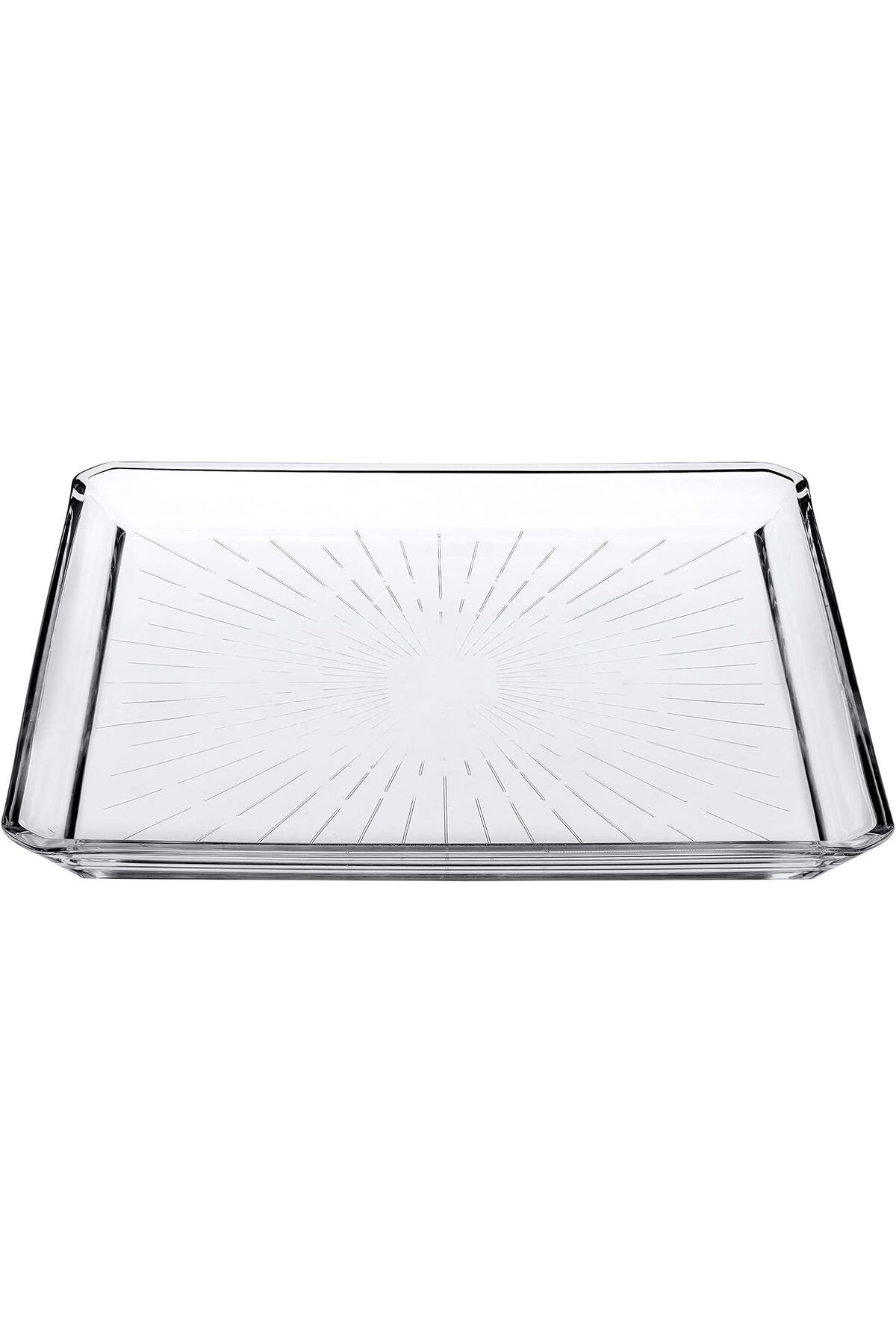 STOREMAX slcshp Madlen Servis Tabağı 68683 Madlen Crystal Glass 24x24 cloydx 1061052