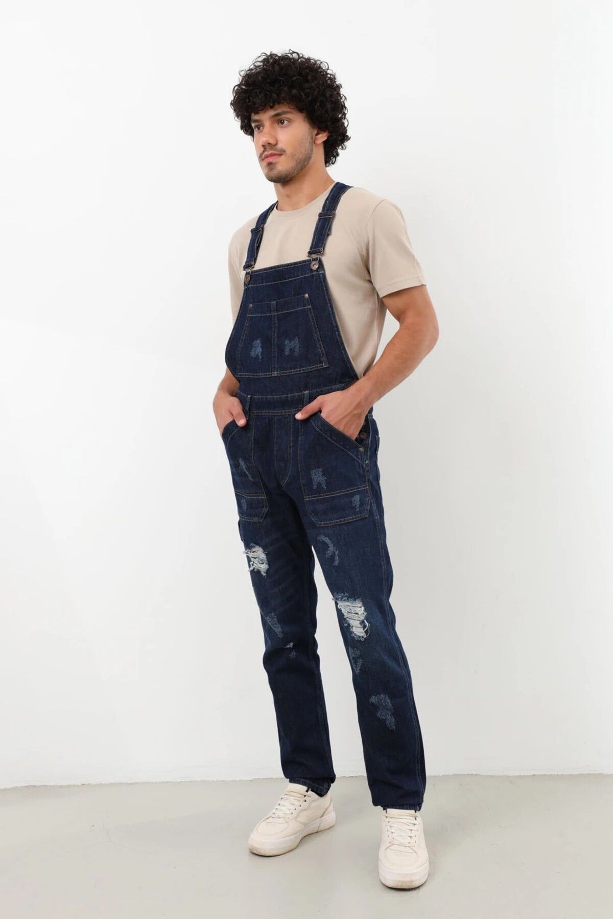 BANNY JEANS-Men's Jean Overalls Trousers Rins 3