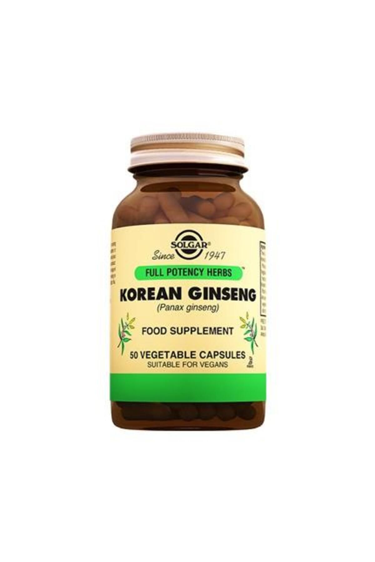 Solgar Korean Ginseng 50 Kapsül