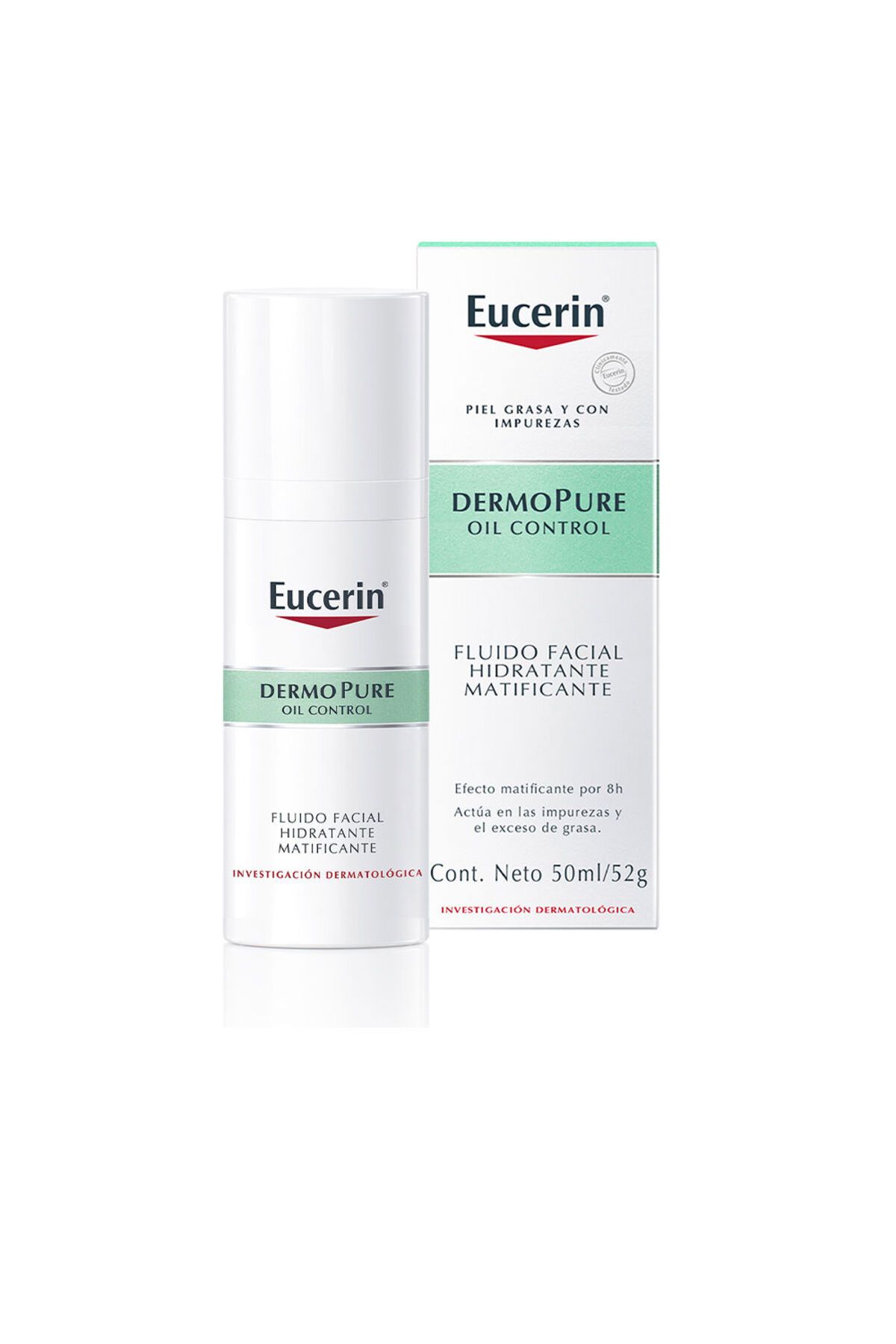 Eucerin-Dermopure Oil Control Mattierendes, Feuchtigkeitsspendendes Gesichtsfluid 50 ml 1