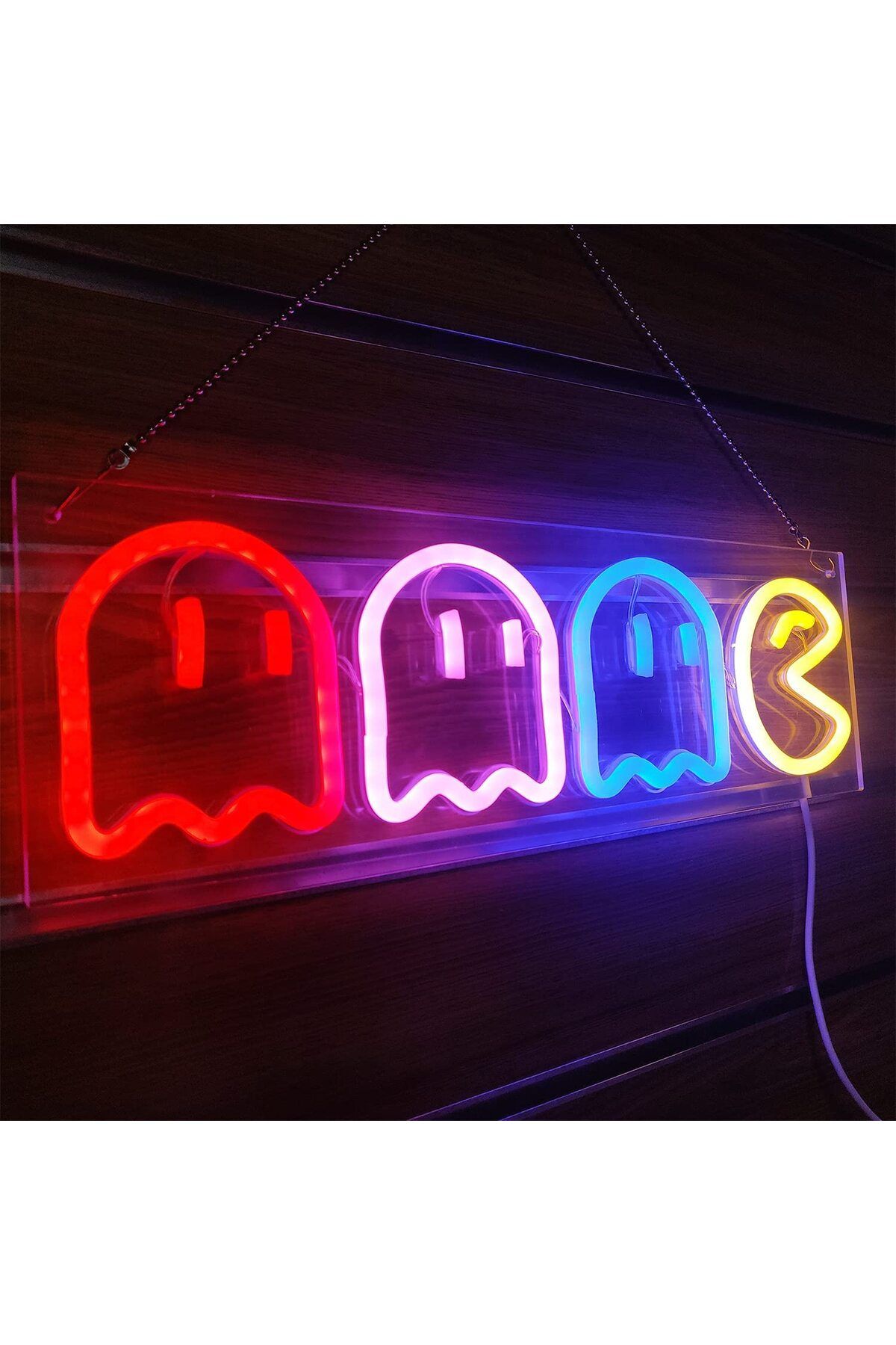 Arabest-Pac-Man Neon, Game Neon LED Sign Retro Decor Arcade Game Room Decoration 6