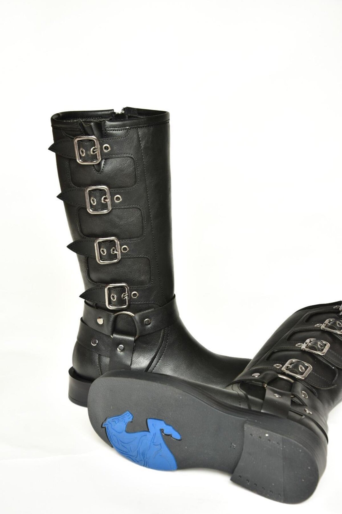 Fox Shoes T973570209 Siyah Kalın Tabanlı Kadın Çizme görsel 7