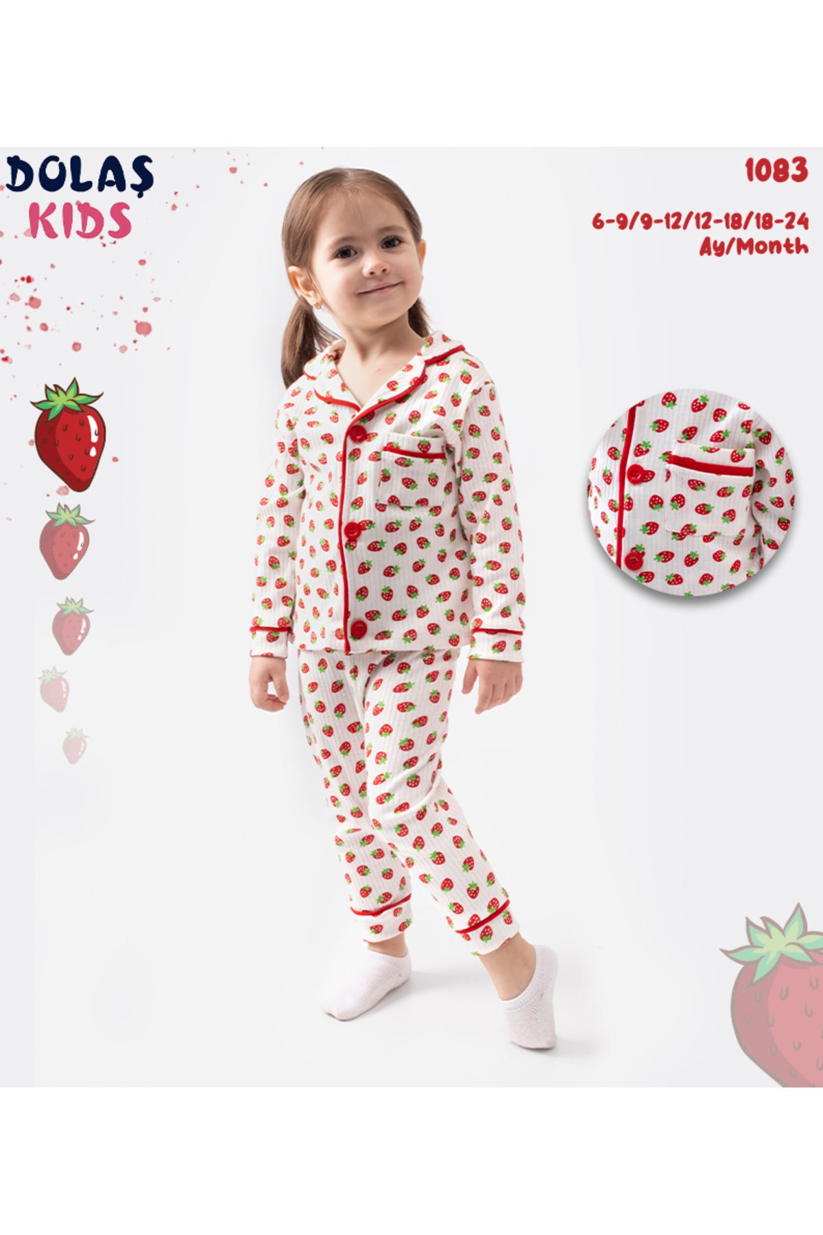 tinytrends-Printed 100% Cotton Pajamas Set for Baby Girl 4