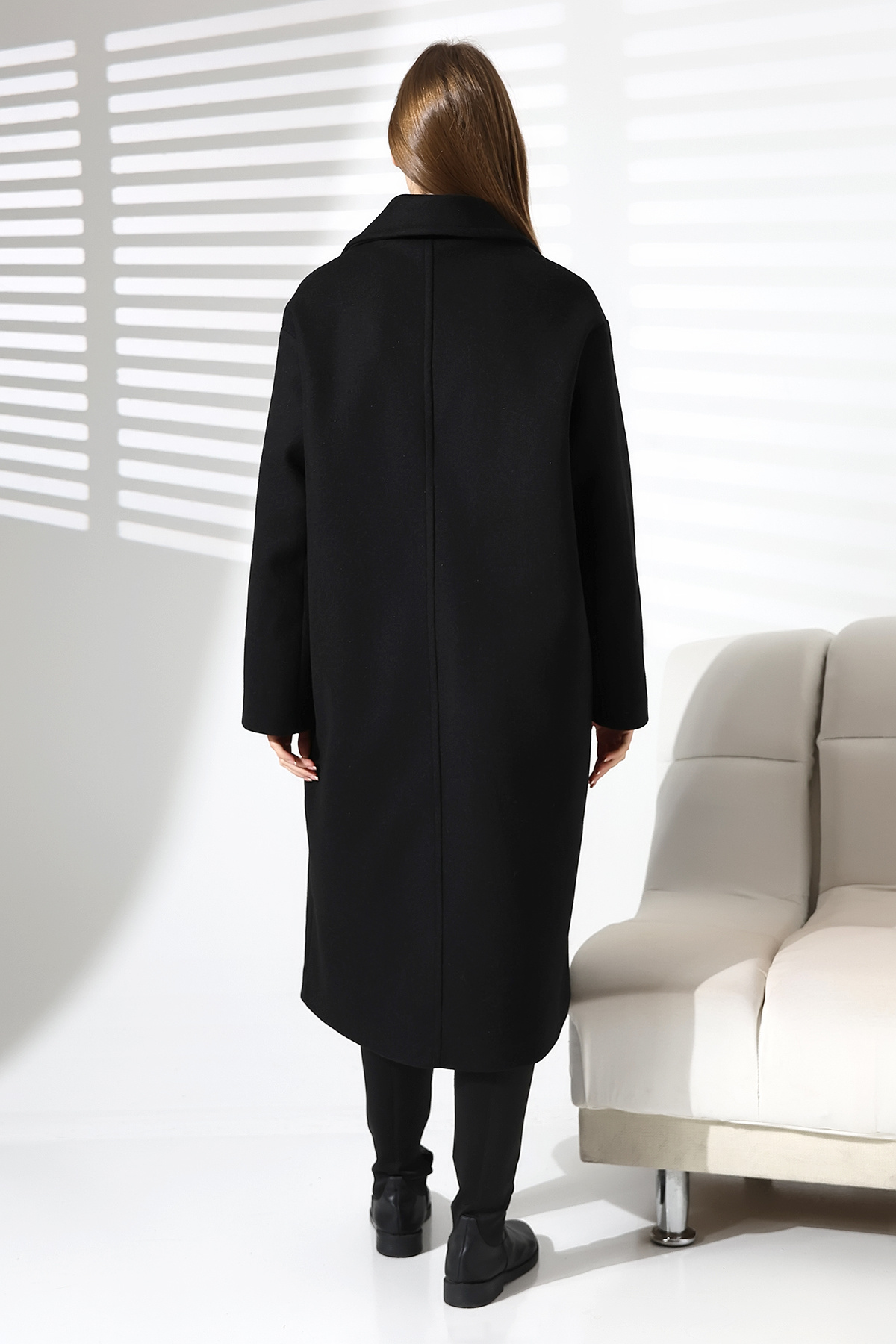 COCOCİX  uzun kaban 4 düğmelı ithal kumaş - Görsel 2