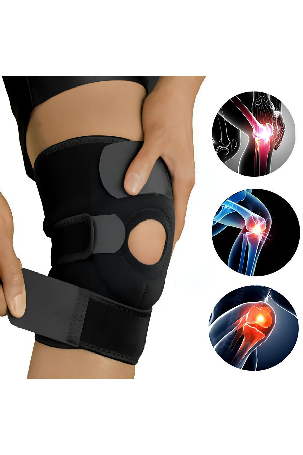 Medlight Patella Ve Ligament Destekli Dizlik - Menisküs Ağrıları Için - Fleksible Balenli Dizlik - Yaylı