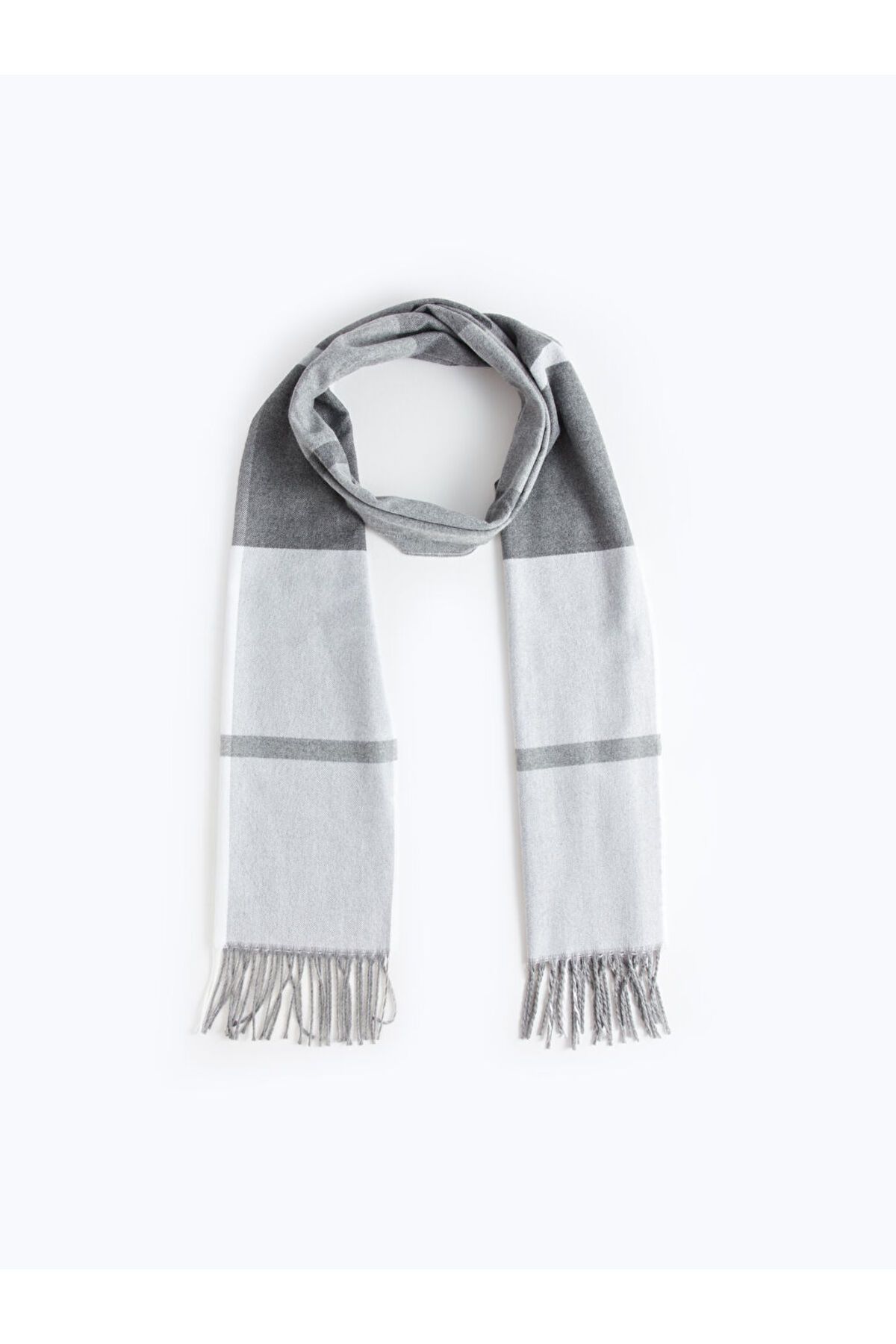 LC Waikiki-Ανδρικό κασκόλ Color Block Tassel 1