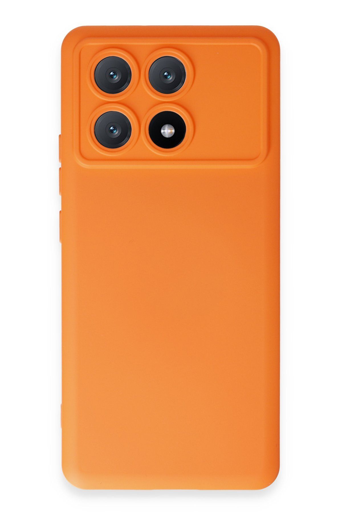 NewFace Poco X6 Pro Uyumlu Kılıf Nano içi Kadife Silikon - Turuncu