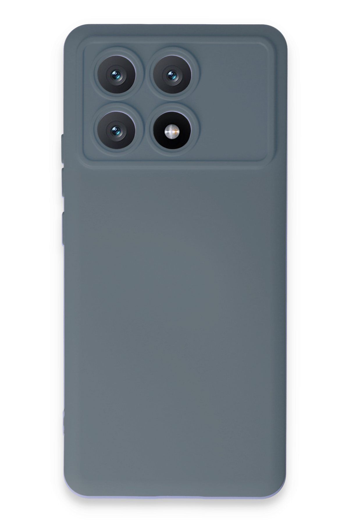 NewFace Xiaomi Poco X6 Pro Uyumlu  Kılıf Nano içi Kadife Silikon - Gri ZRNET