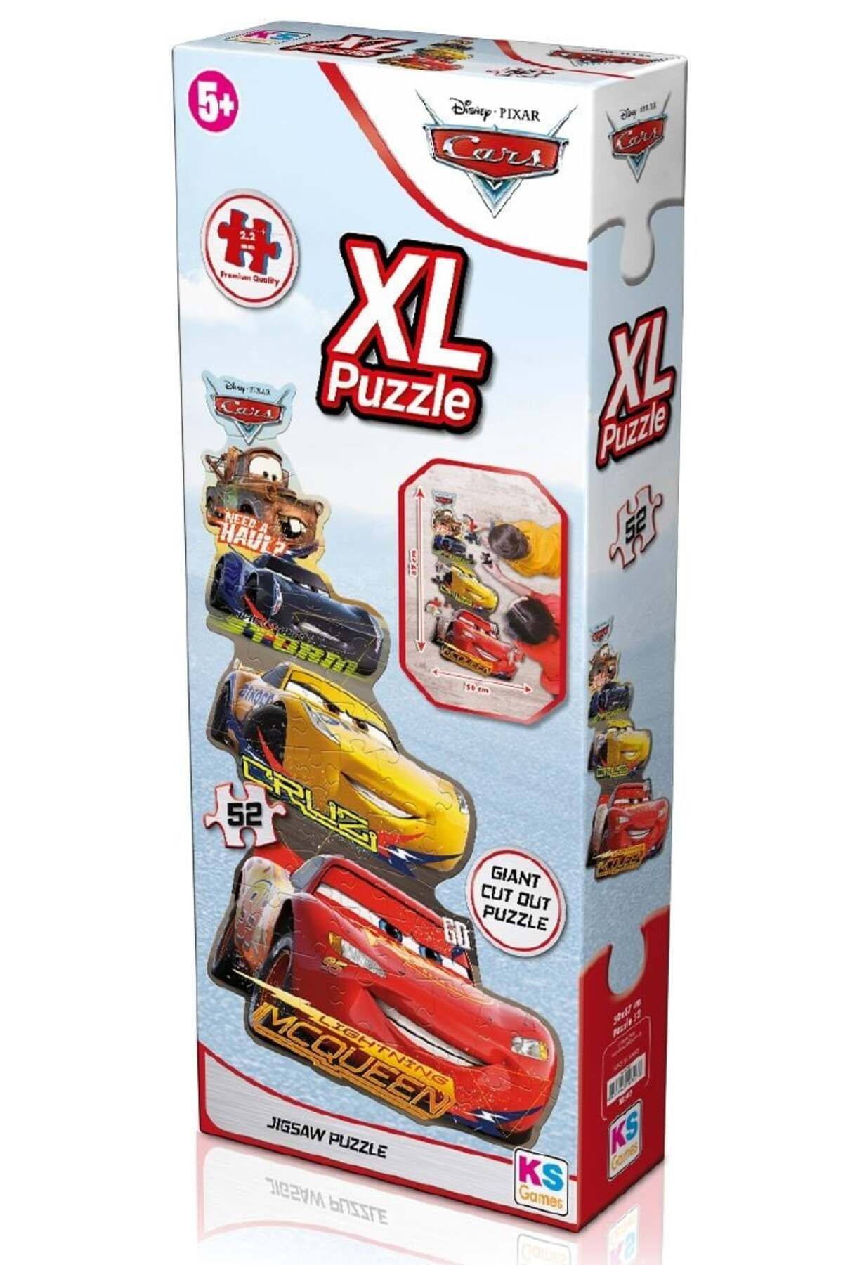 Lucest Lucesturg  Puzzle 52 Parça Cars Xl  Çerçevesiz New