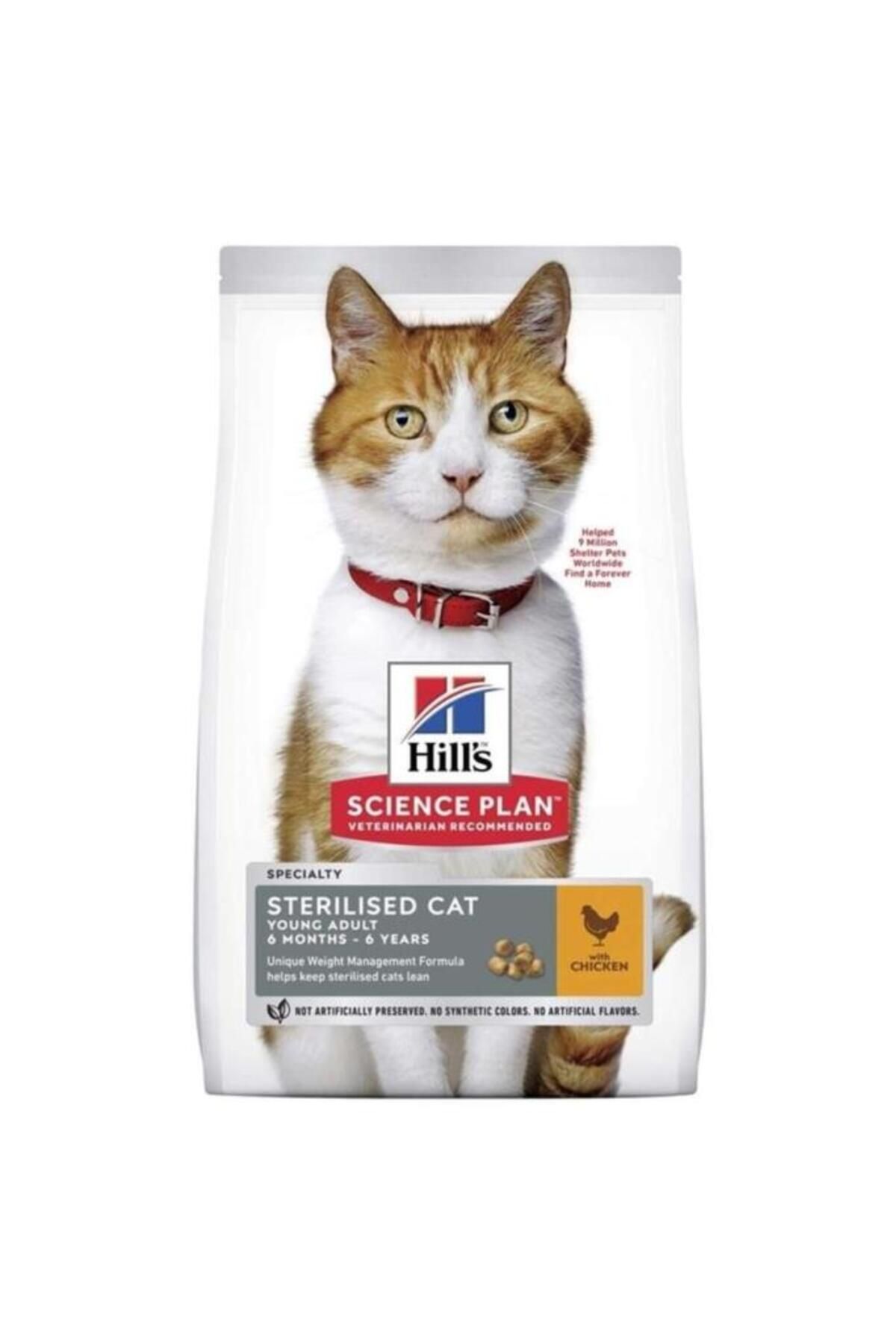 Orqinel Hills Science Plan Sterilised Tavuklu Kısırlaştırılmış Yetişkin Kedi Maması 13+2 KG(Bonuslu)(stt.02/