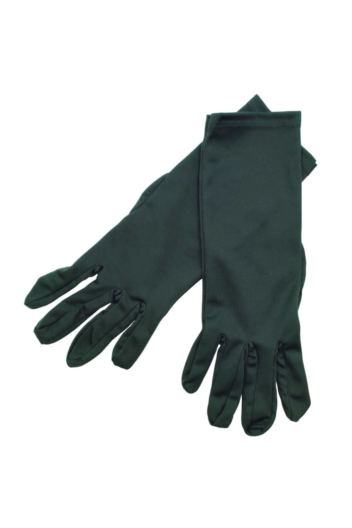 AXE SPORTSWEAR Koyu Yeşil Uzun Çarşaf Tesettür Gösteri Merasim Tören Eldiveni Gloves görsel 3