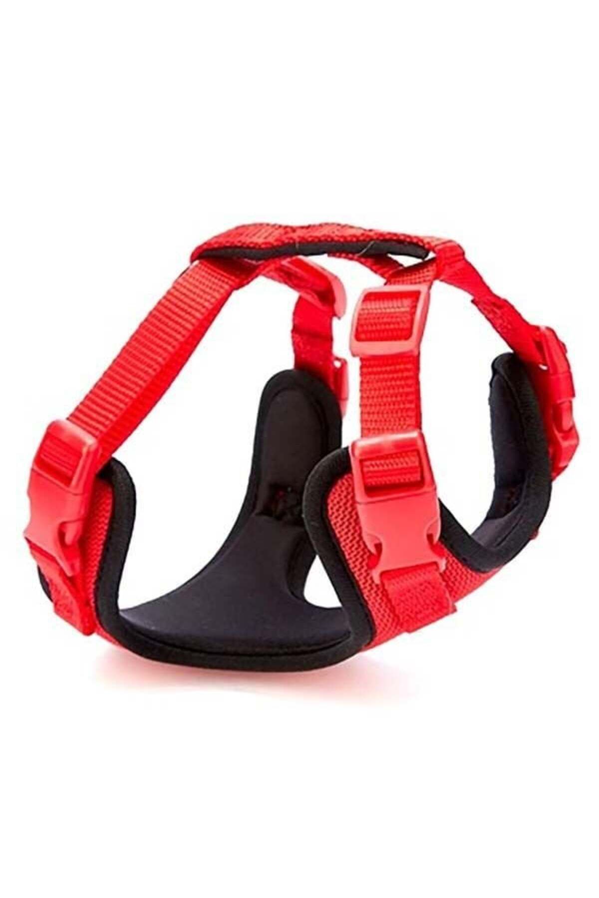 O Dog Doggie Havalı Dokuma Köpek Göğüs Tasması Xsmall Kırmızı 1.5x35-45 Cm - Petshopundan