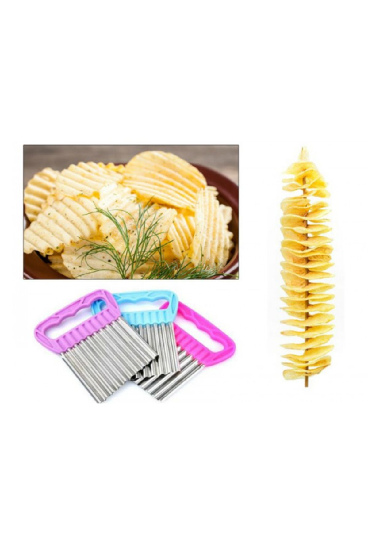 feifei Pratik Kolay Patates Meyve Ve Sebze Dilimleyici Doğrama Bıçağı
