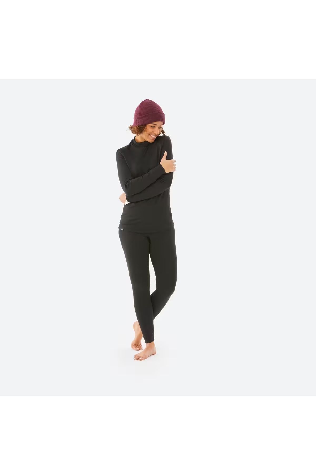 Decathlon-Wedze Women's Thermal Ski Underwear - Black - Bl Ski 500 2