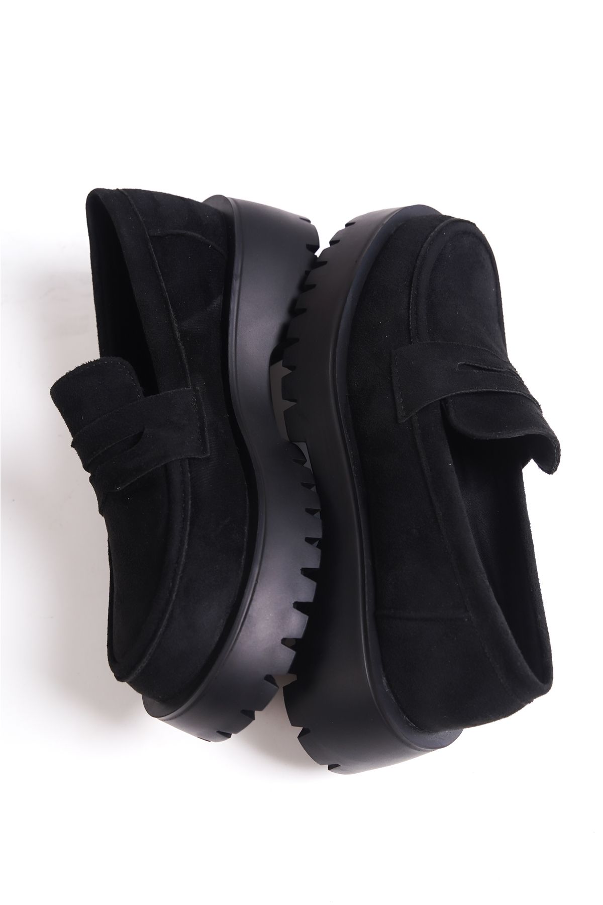لوفر مشکی زنانه Trak Base Loafer اورجینال Capone Outfitters