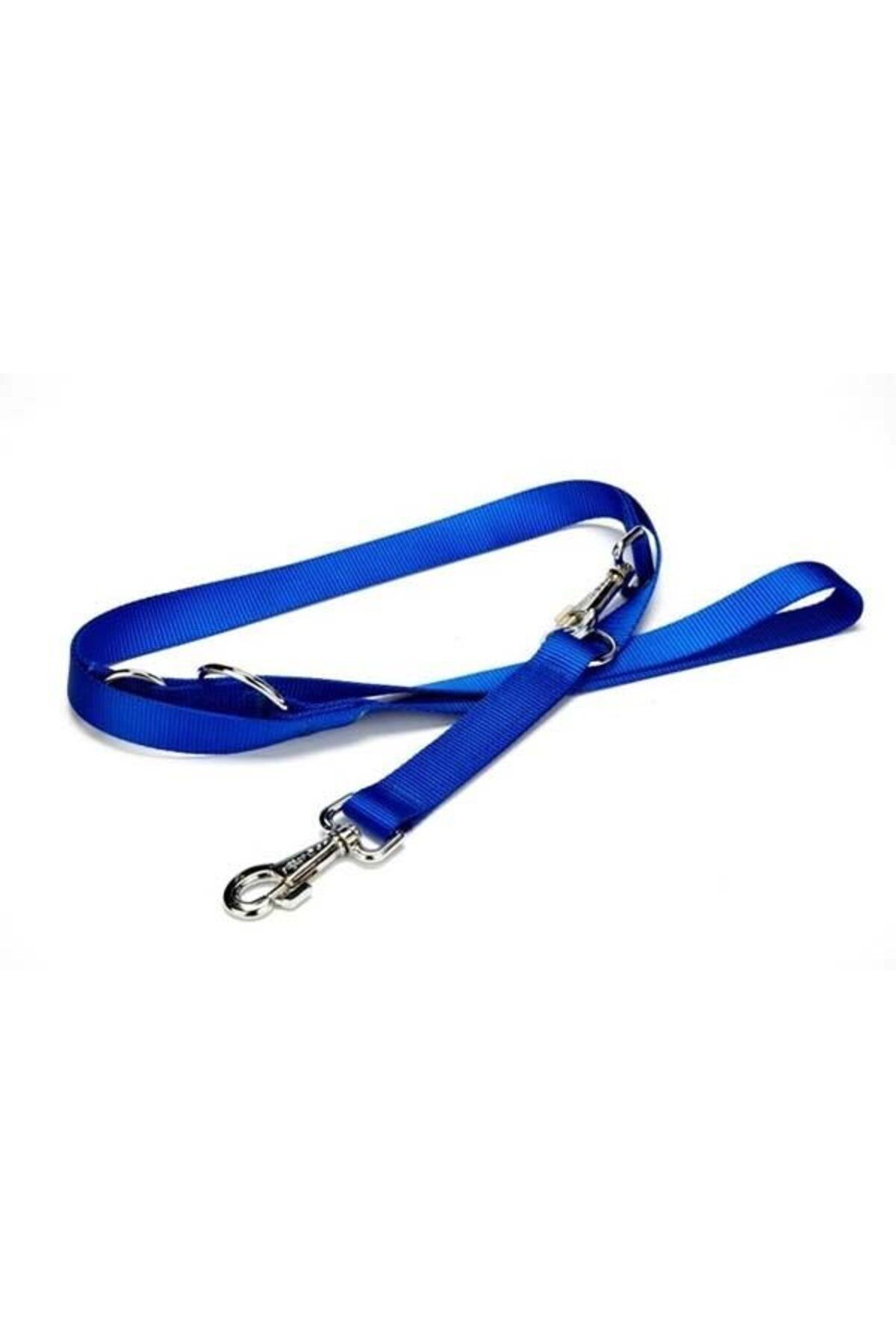 O Dog Doggie Classic Dokuma Köpek Gezdirme Tasması Medium Mavi 2.5x120-190 Cm - Petshopundan