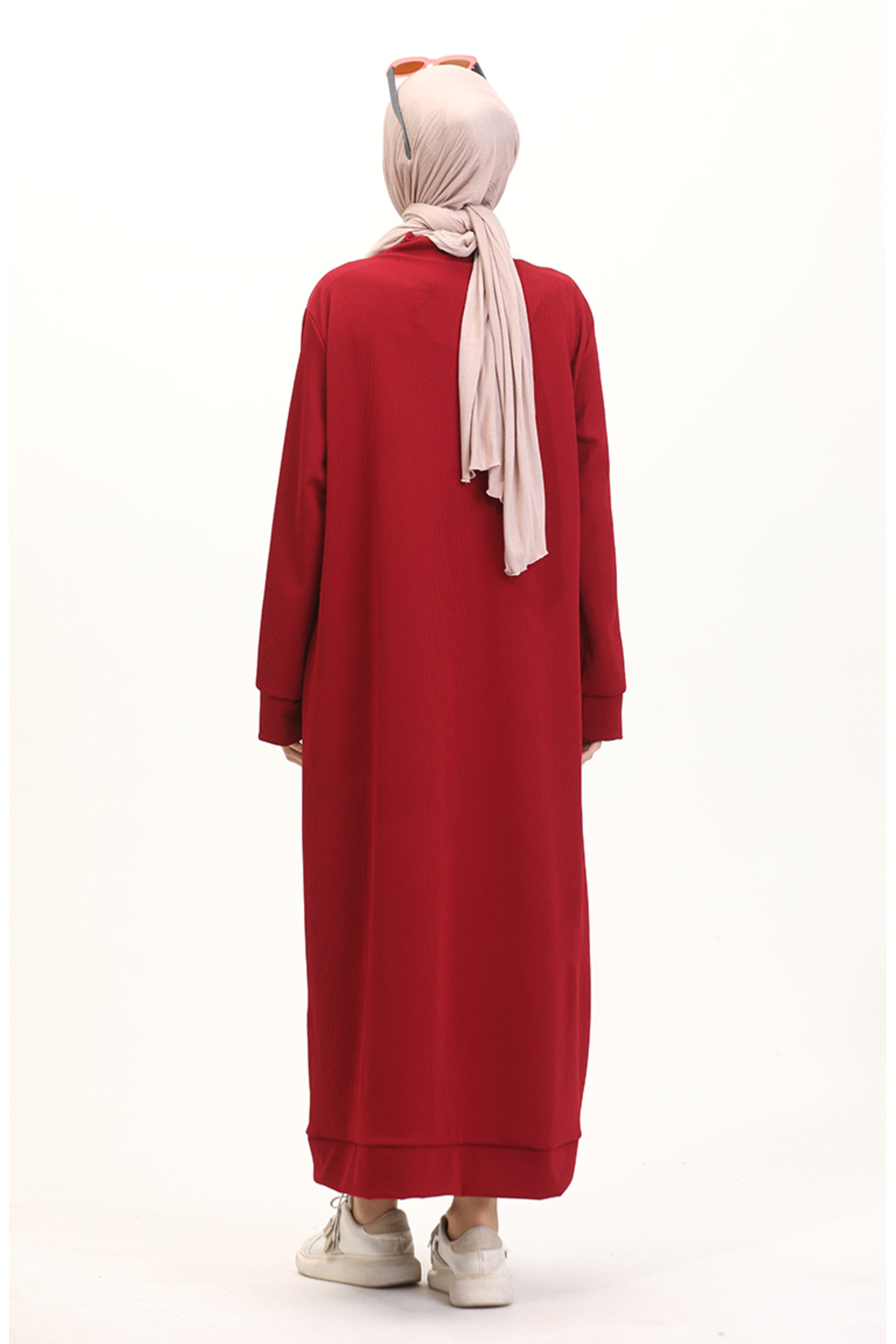 sefamerve-Rollkragen-Sportkleid 0282-07 Weinrot 5