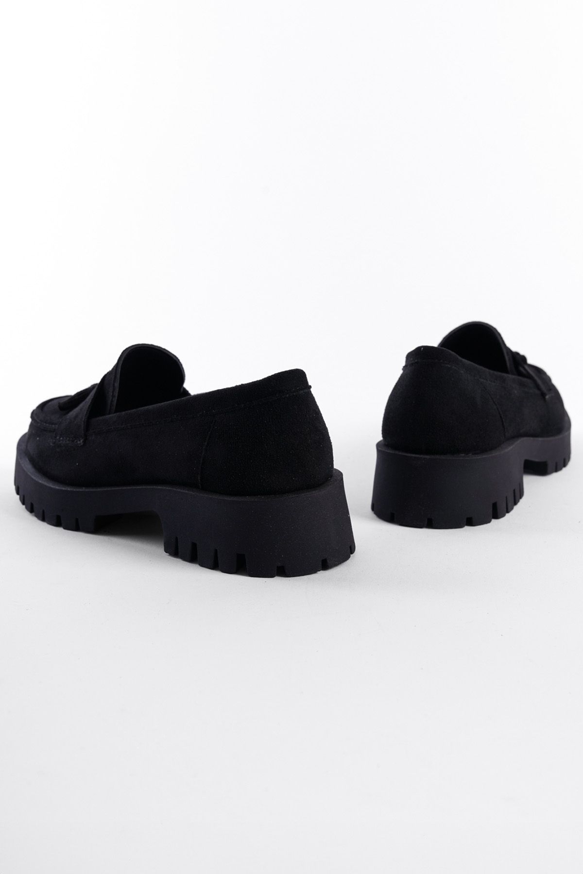 لوفر مشکی زنانه Trak Tassel Loafer اورجینال Capone Outfitters