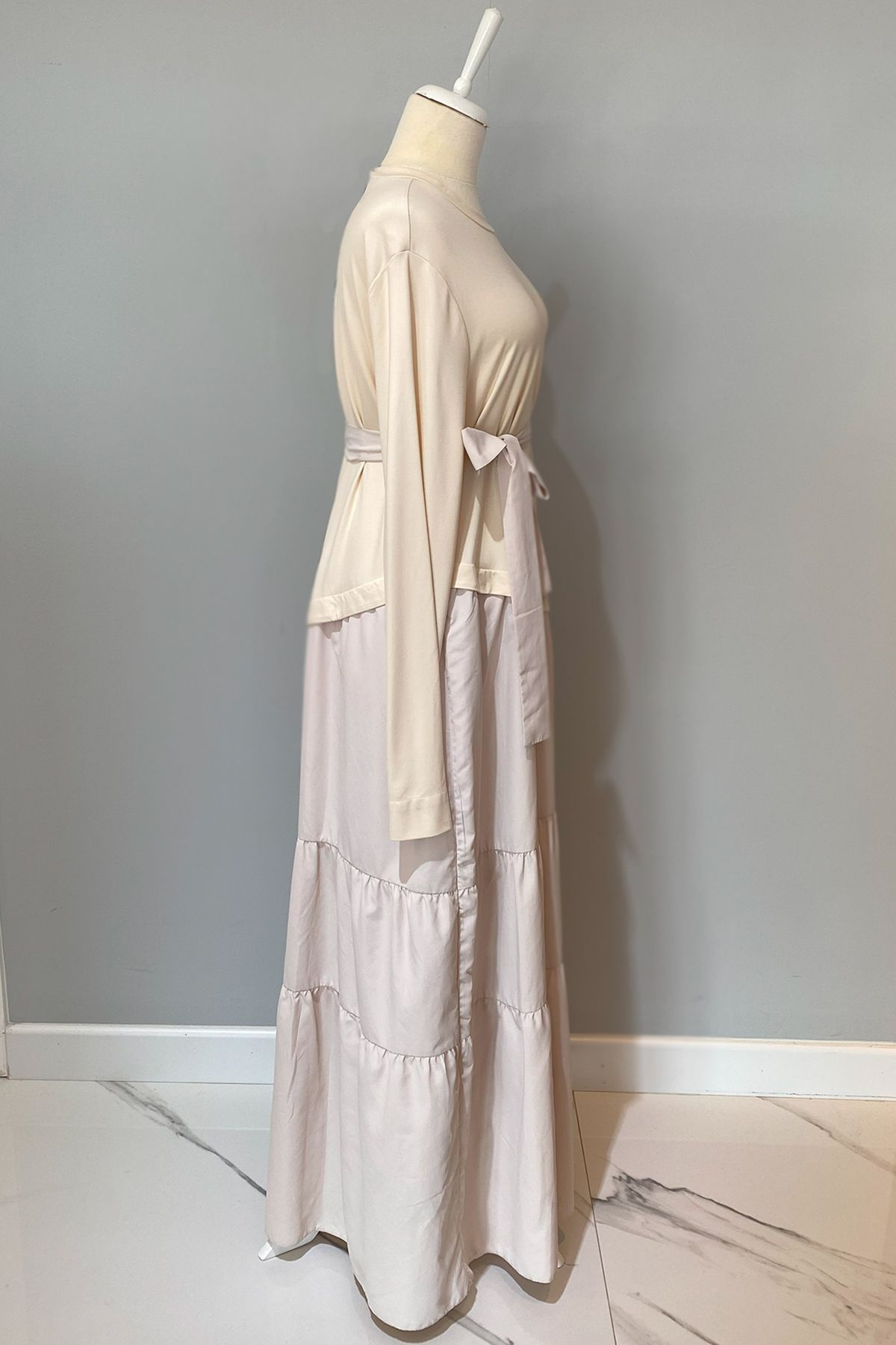 Nuss-Modest Dress - Beige - Maxi 3