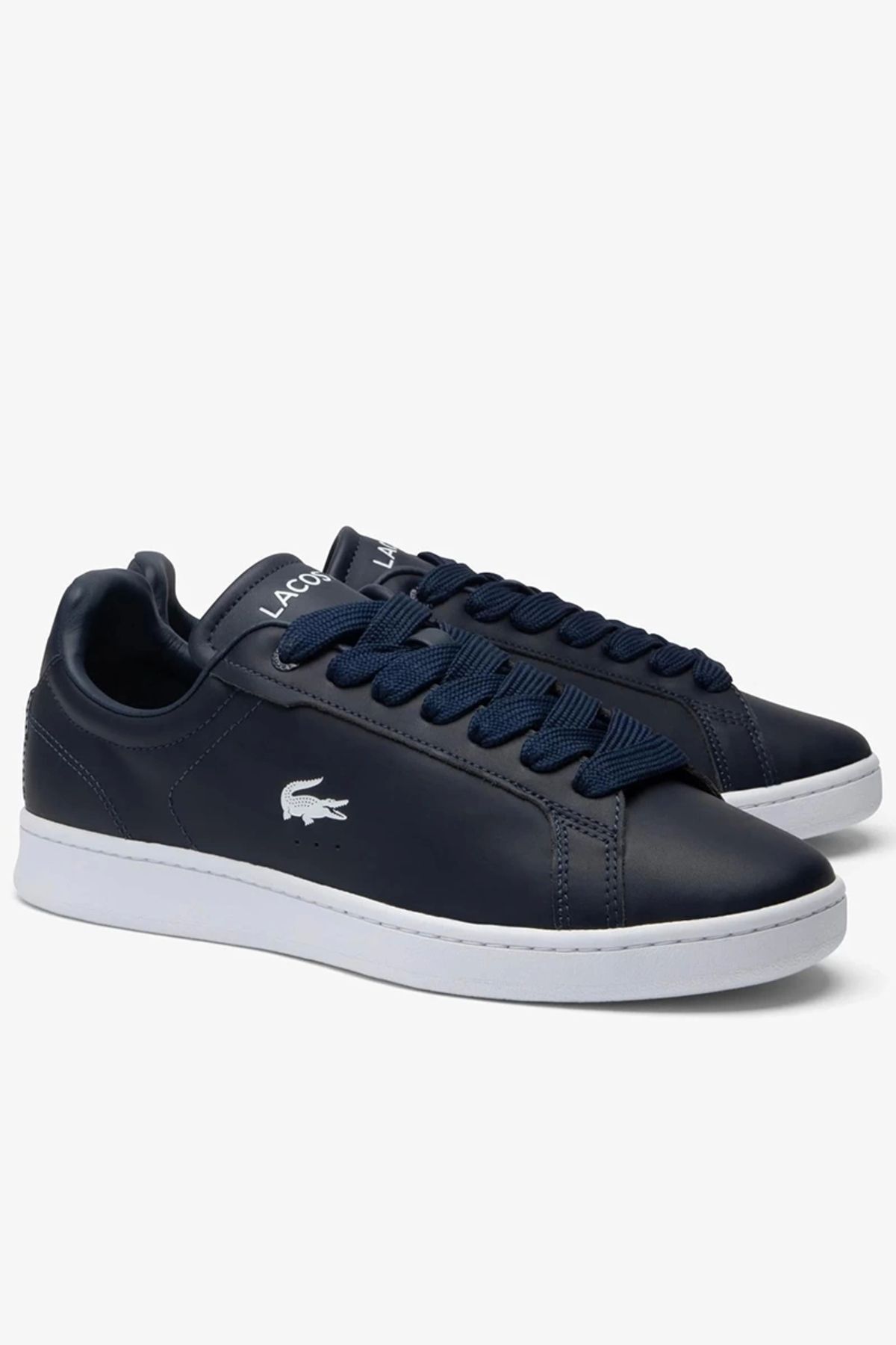 اسنیکر مردانه کفش ورزشی آبی دریایی کارنابی Lacoste