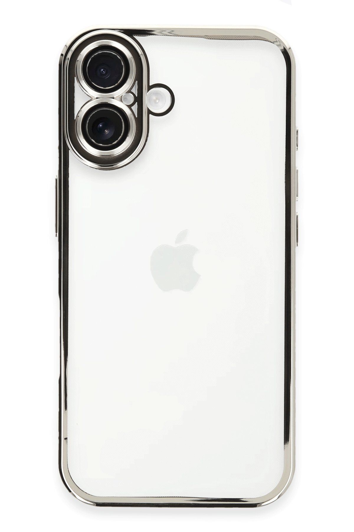 Leybaks Iphone 16 Plus Uyumlu Kenarları Renkli Şeffaf Dayanıklı Kılıf