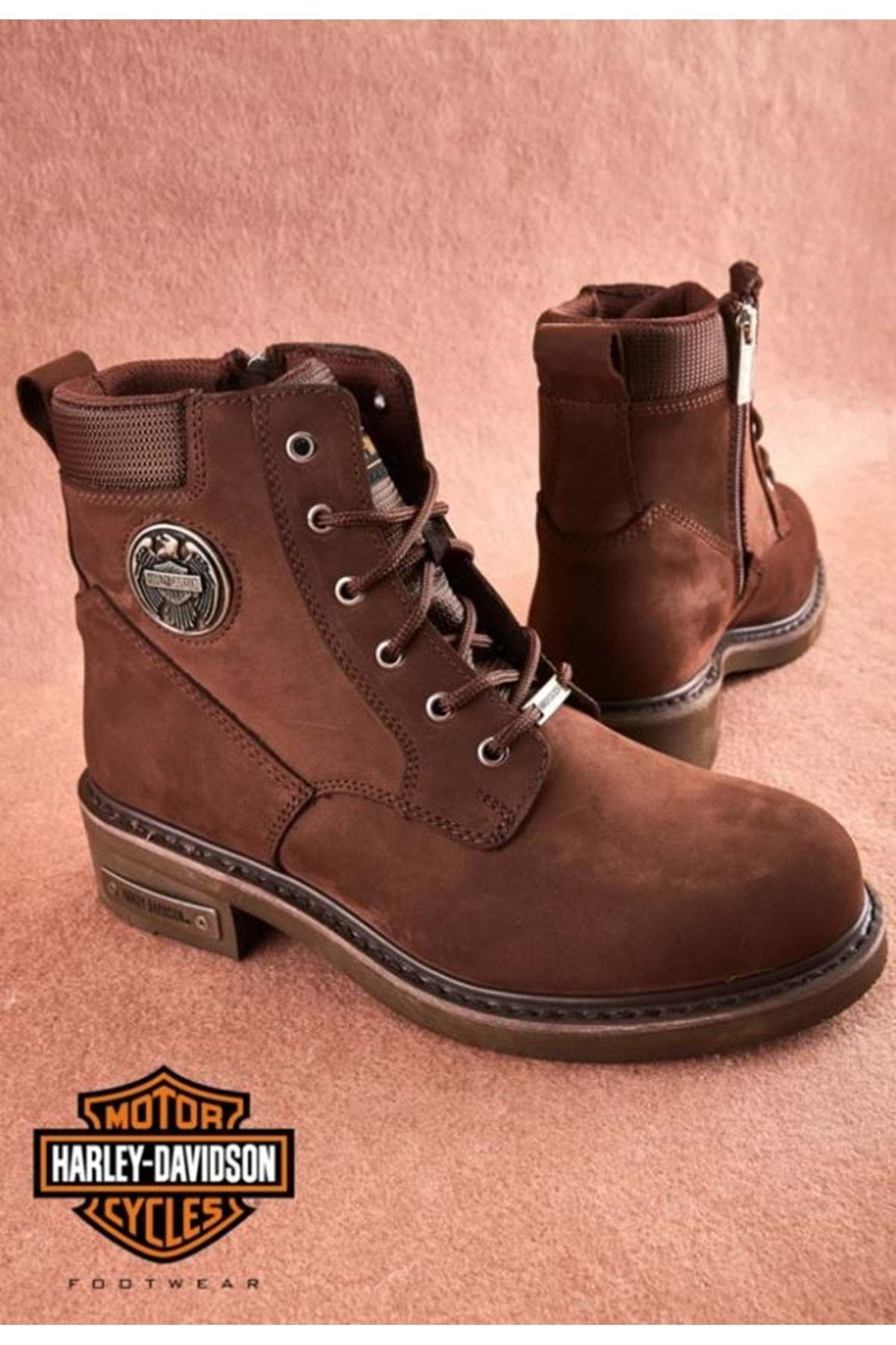 Harley Davidson 025g100128 Jim Deri Unisex Bot Kahve-nubuk