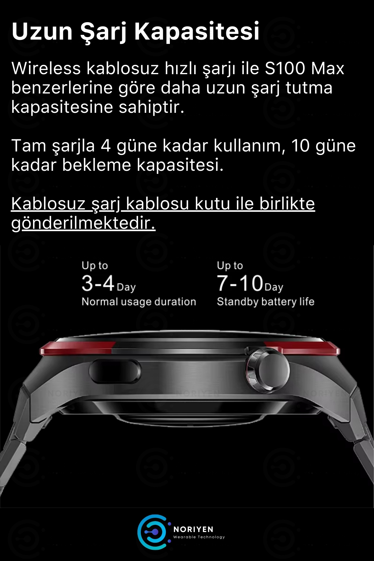 Premium Serisi 1.62 İnç Yuvarlak Full HD Ekran Spor ve Sağlık Sensörlü Şık IOS Android Akıllı Saat