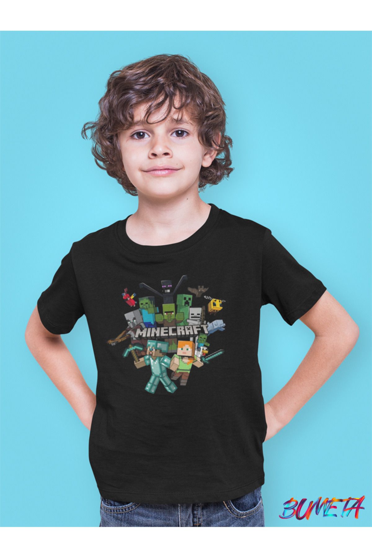 Bumeta-Minecraft Lego All Character Characters Game Game Kids T-Shirt T-Shirt 1