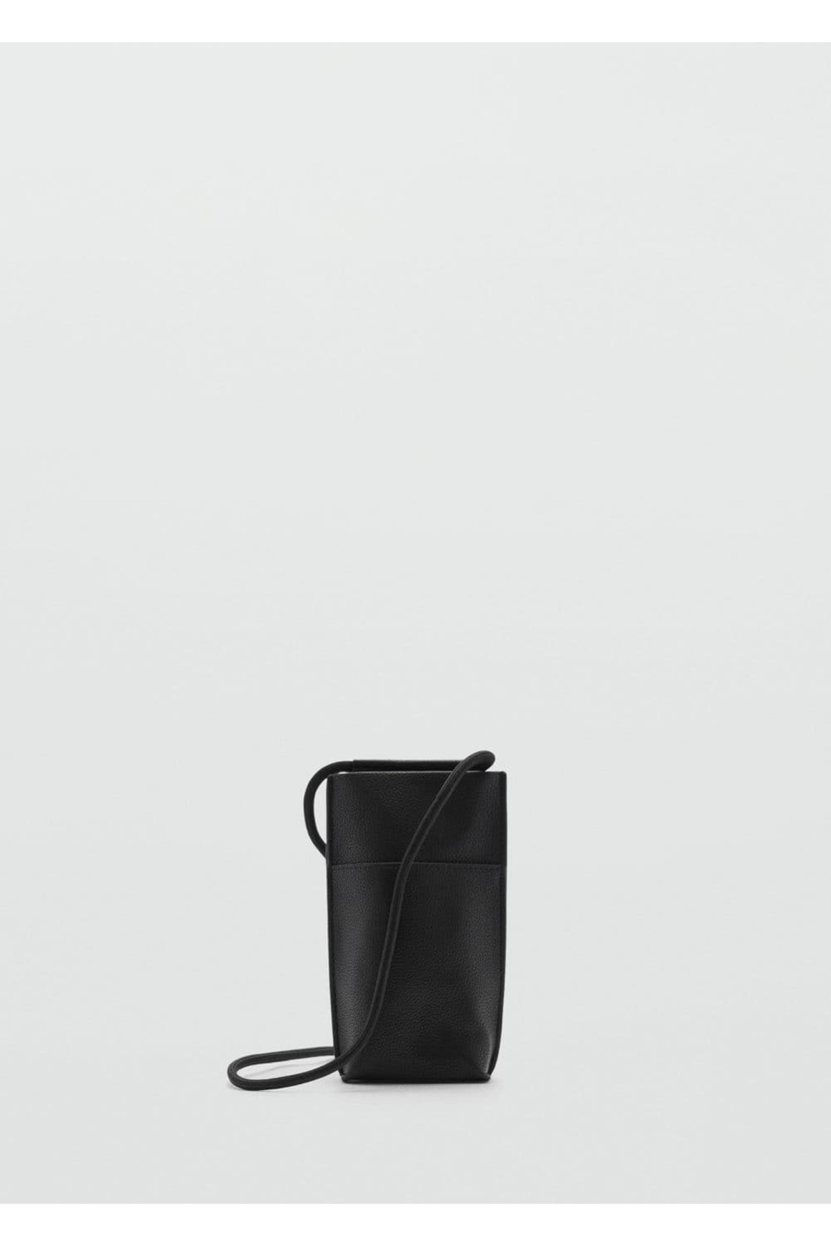 MANGO Man-Compact leather effect mini crossbody bag 2