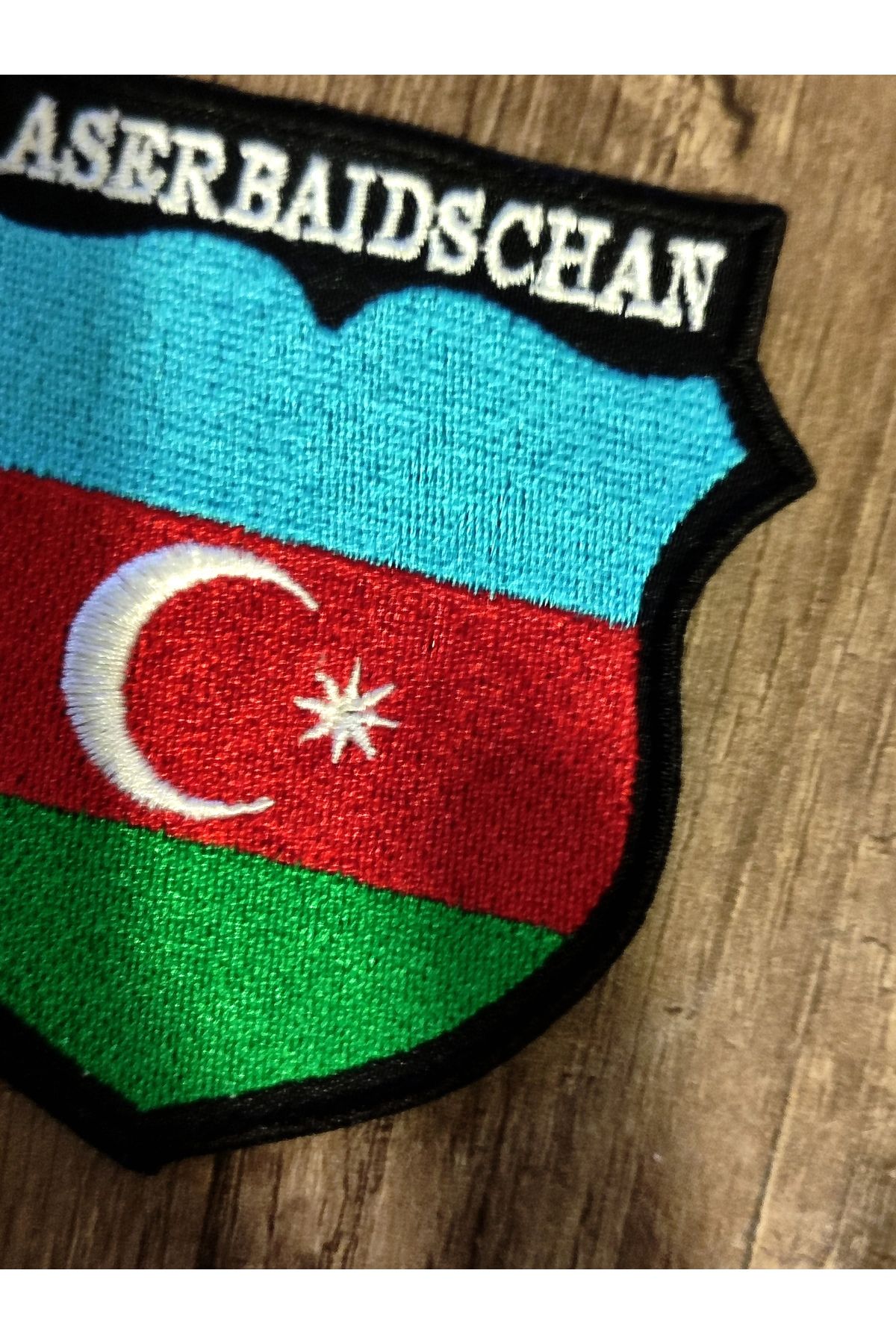 Özden Nakış-Azerbaijan Flag Embroidered Patch - Arma Model 2