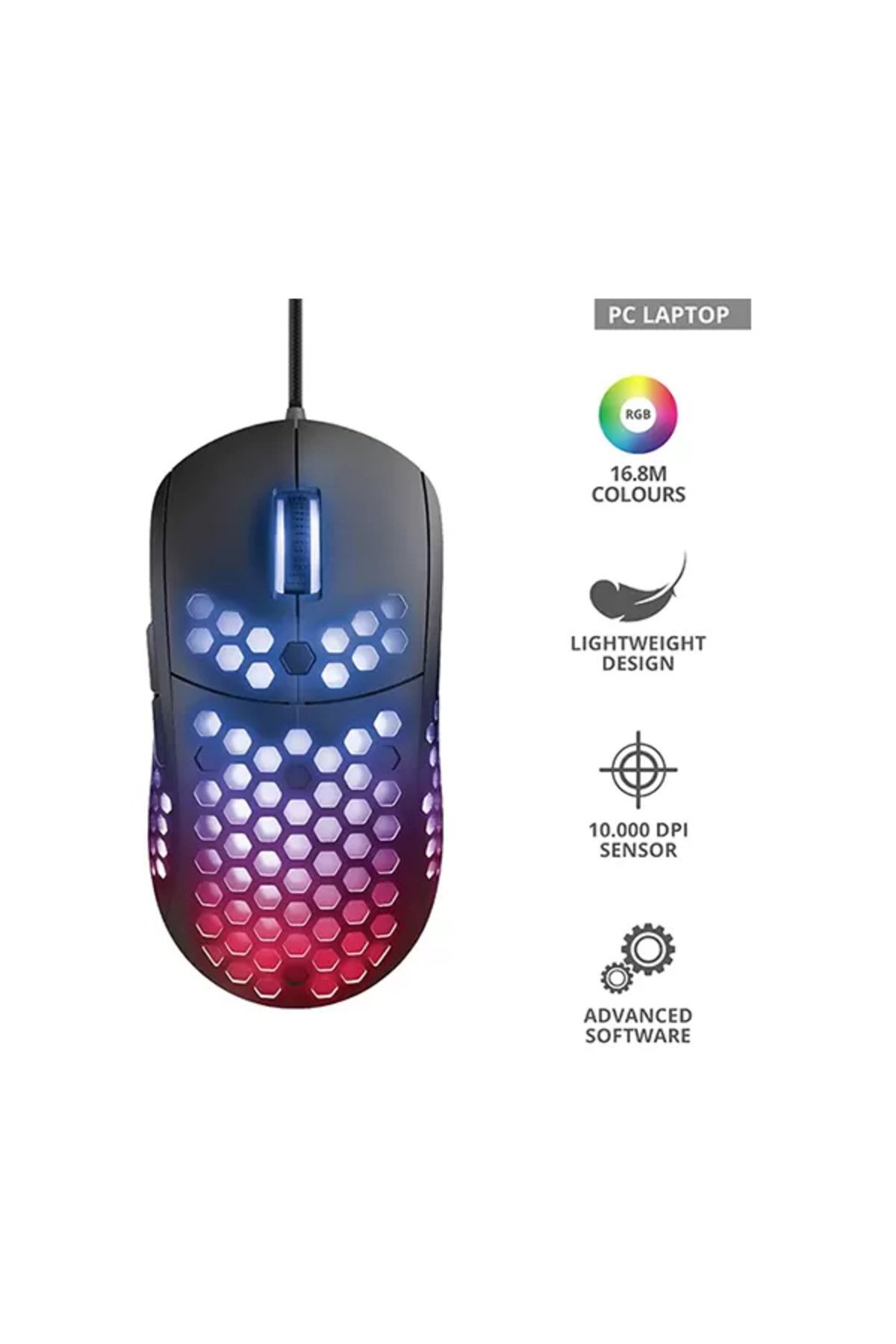 Trust 23758 Gxt 960 Graphin Ultralightweight Gaming Mouse - Fiyatı ...
