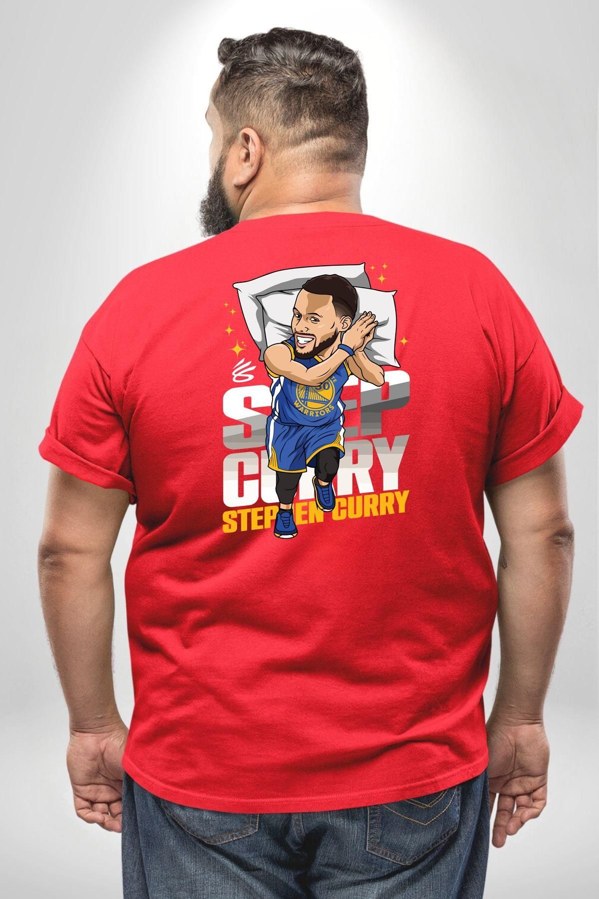 Angemiel-Stephen Curry Basketball Big Size Red T-shirt - Unisex Back Printed 4