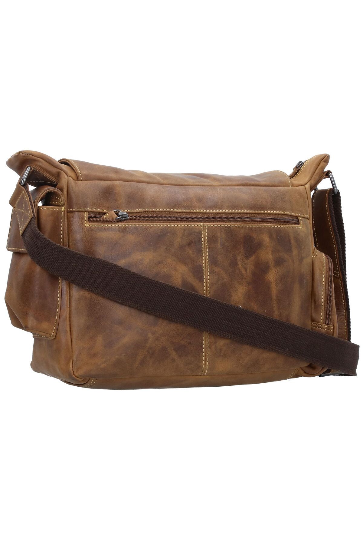 Greenburry-Vintage Cafe-Racer Messenger Leder 39 cm 4