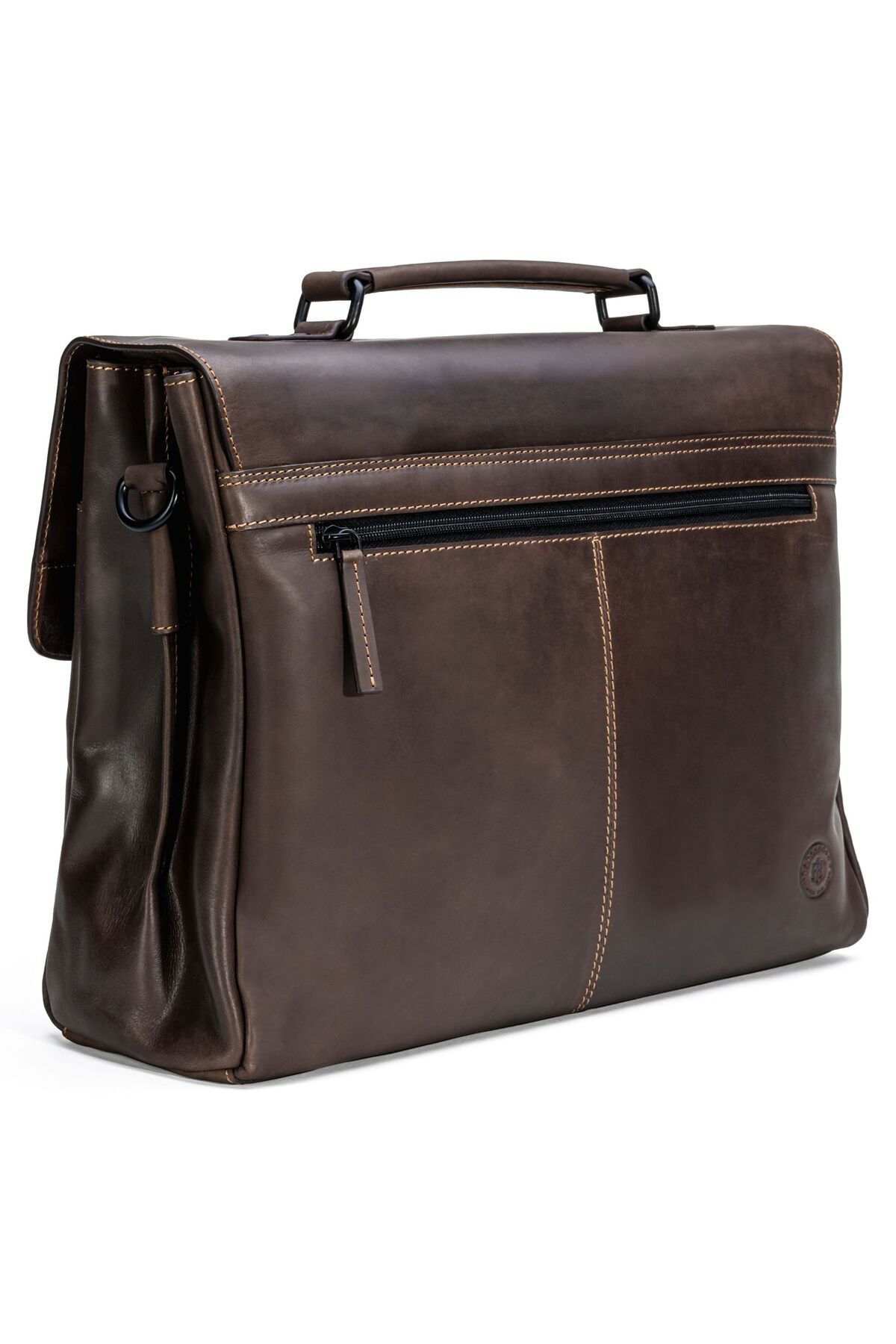 Farmhood-Messenger Bag - Braun - Unifarben 2