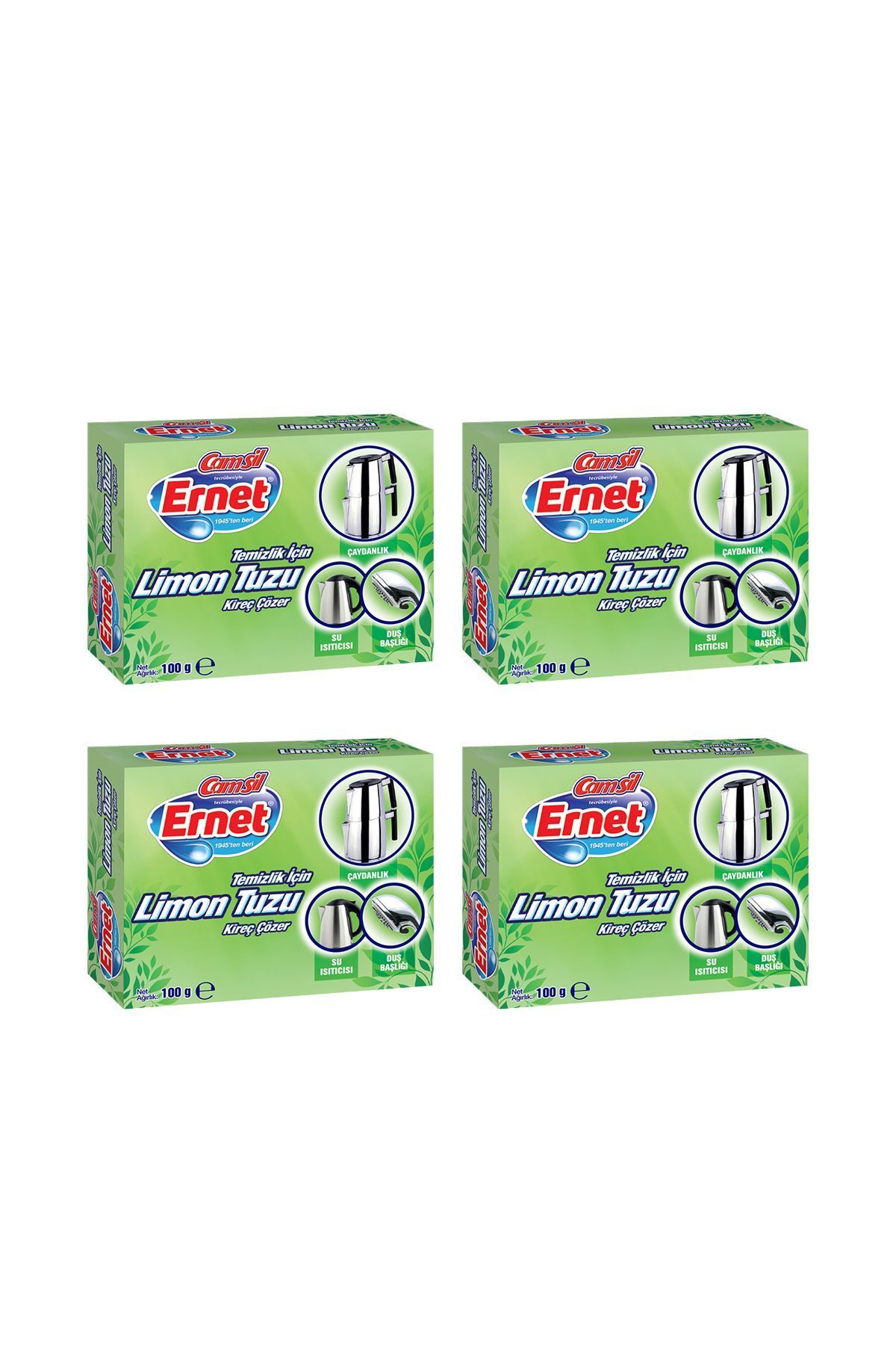 Ernet Temizlik Için Limon Tuzu 100 gr 4 Adet