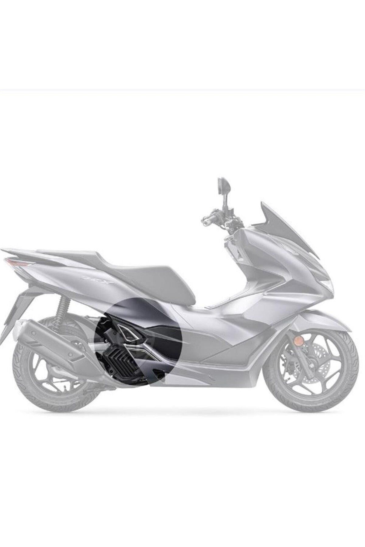 Redline Grafik Pcx 125 2021 Gri Motosiklet Için Karbon Desen Beyaz Basamak Ve Basamak Altı Koruyucu Padd