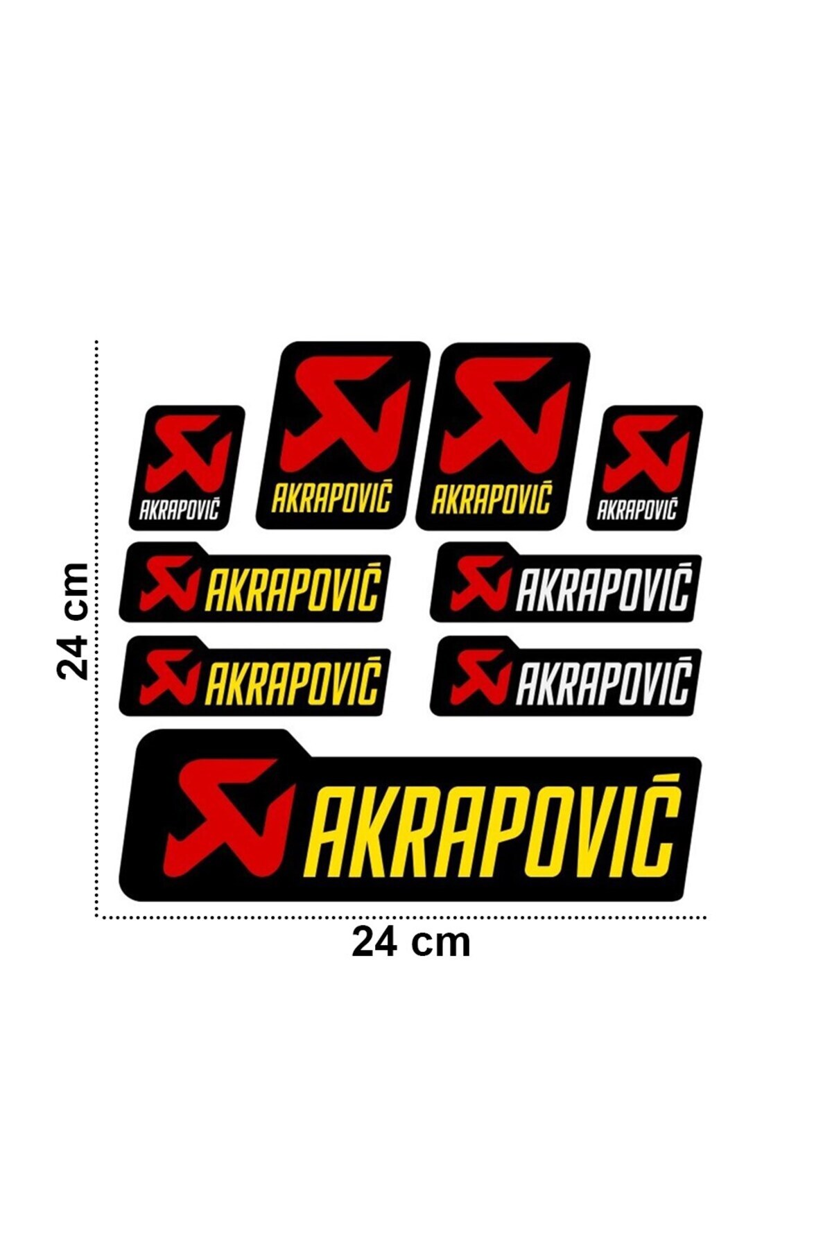 Redline Grafik-Akrapovic Sticker Set Sticker Set 2