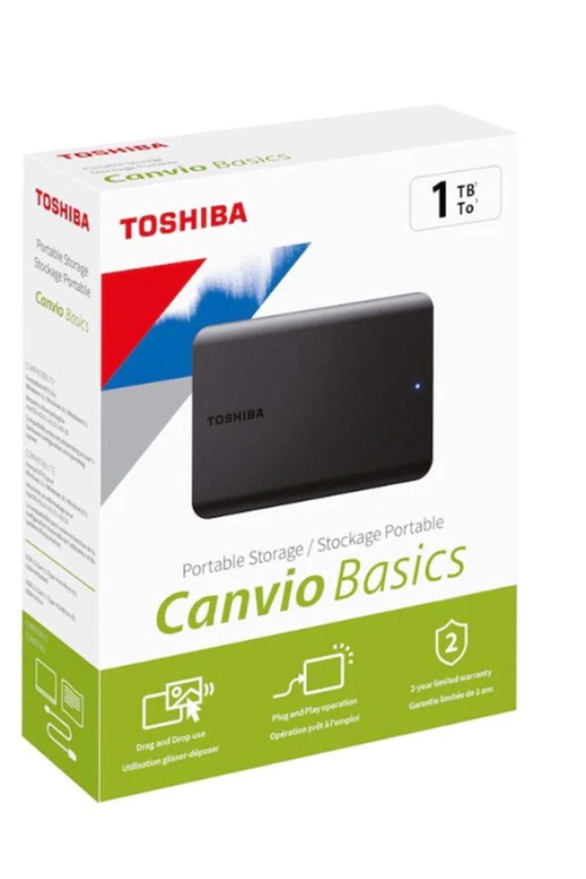 Toshiba 1tb Canvio Basic 2.5" Gen1 Usb 3.2 Harici Harddisk (HDTB510EK3AA)