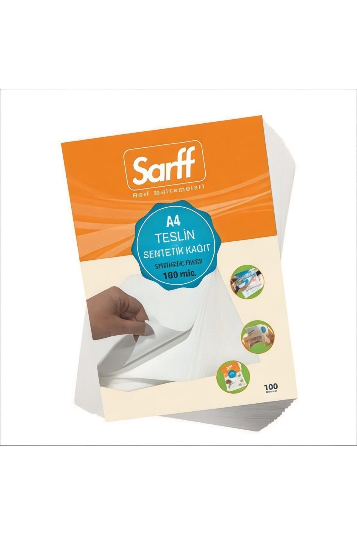 SARFF 180 MİC A4 TESLİN  KAĞIDI  100 ADET ( 1 PAKET )