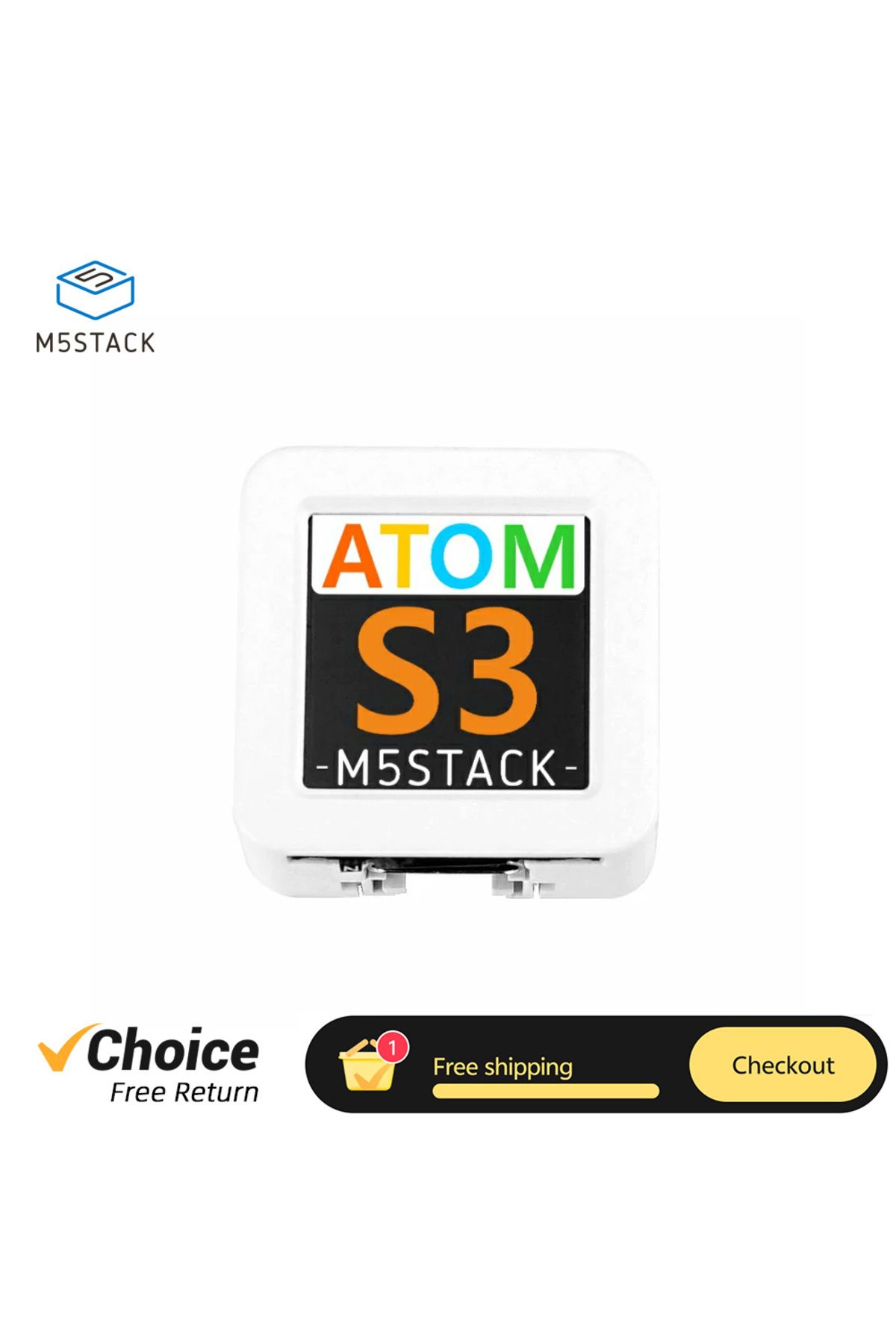 FMchip-Original M5Stack ATOMS3 ESP32-S3 Programmable Controller Development Board Kit Wi-Fi 6-axis Gyro ... 2