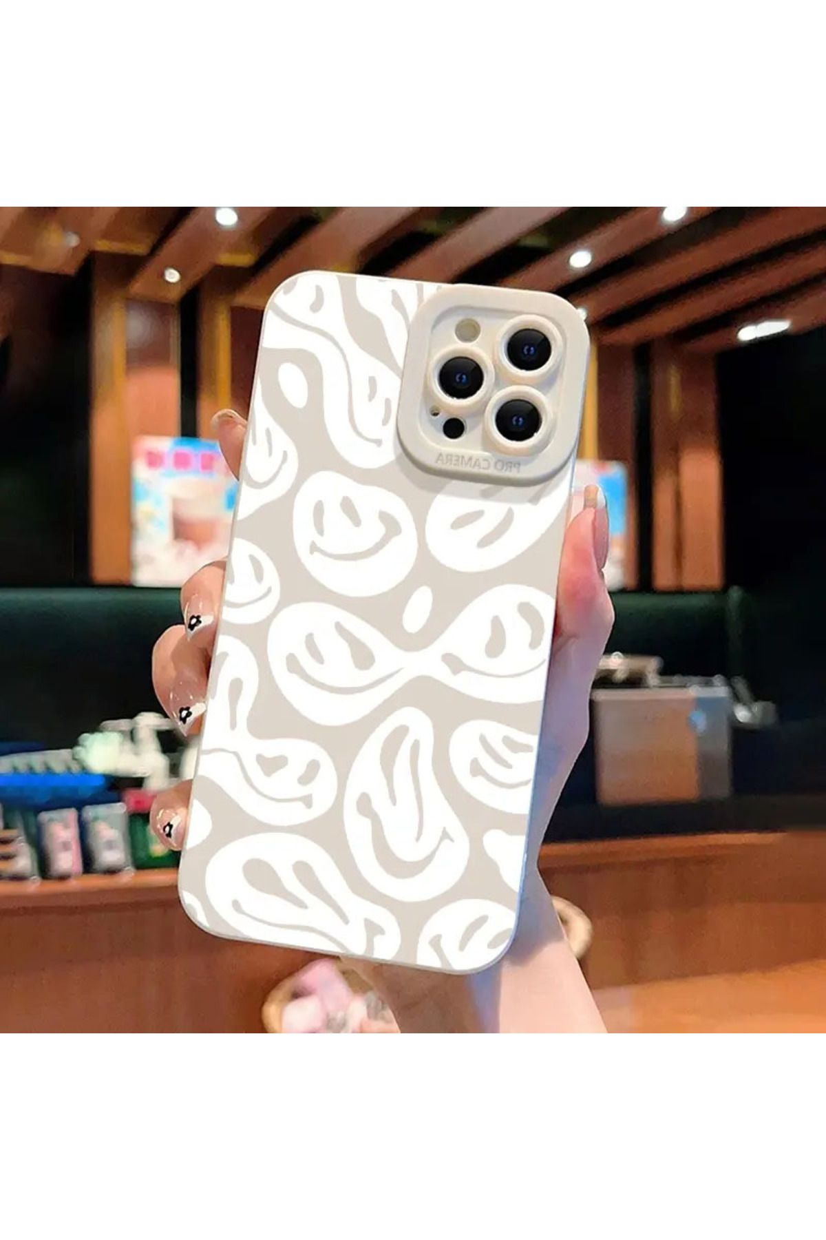 Choice-White Twist Smiley Face Phone Case For iPhone 14 13 11 15 Pro Max 12 Mini XS XR X 8 7 Plus SE 202... 6