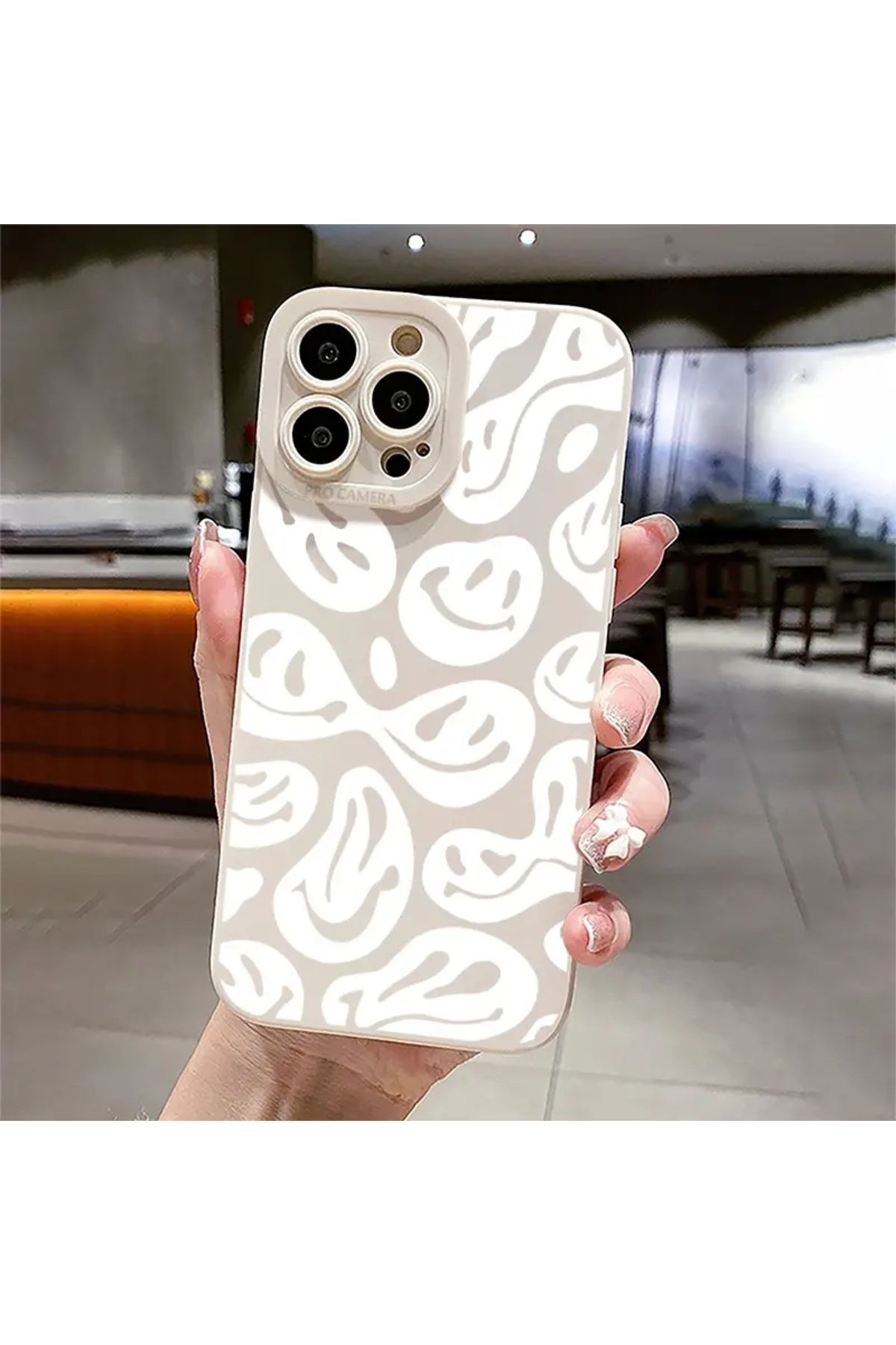 Choice-White Twist Smiley Face Phone Case For iPhone 14 13 11 15 Pro Max 12 Mini XS XR X 8 7 Plus SE 202... 5