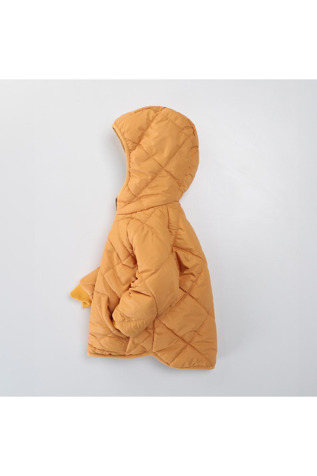 MİMBOKİDS Erkek Çocuk Çift Taraflı Mont - Capitone/Peluş Detaylı fotoğrafı 3 (önizleme)