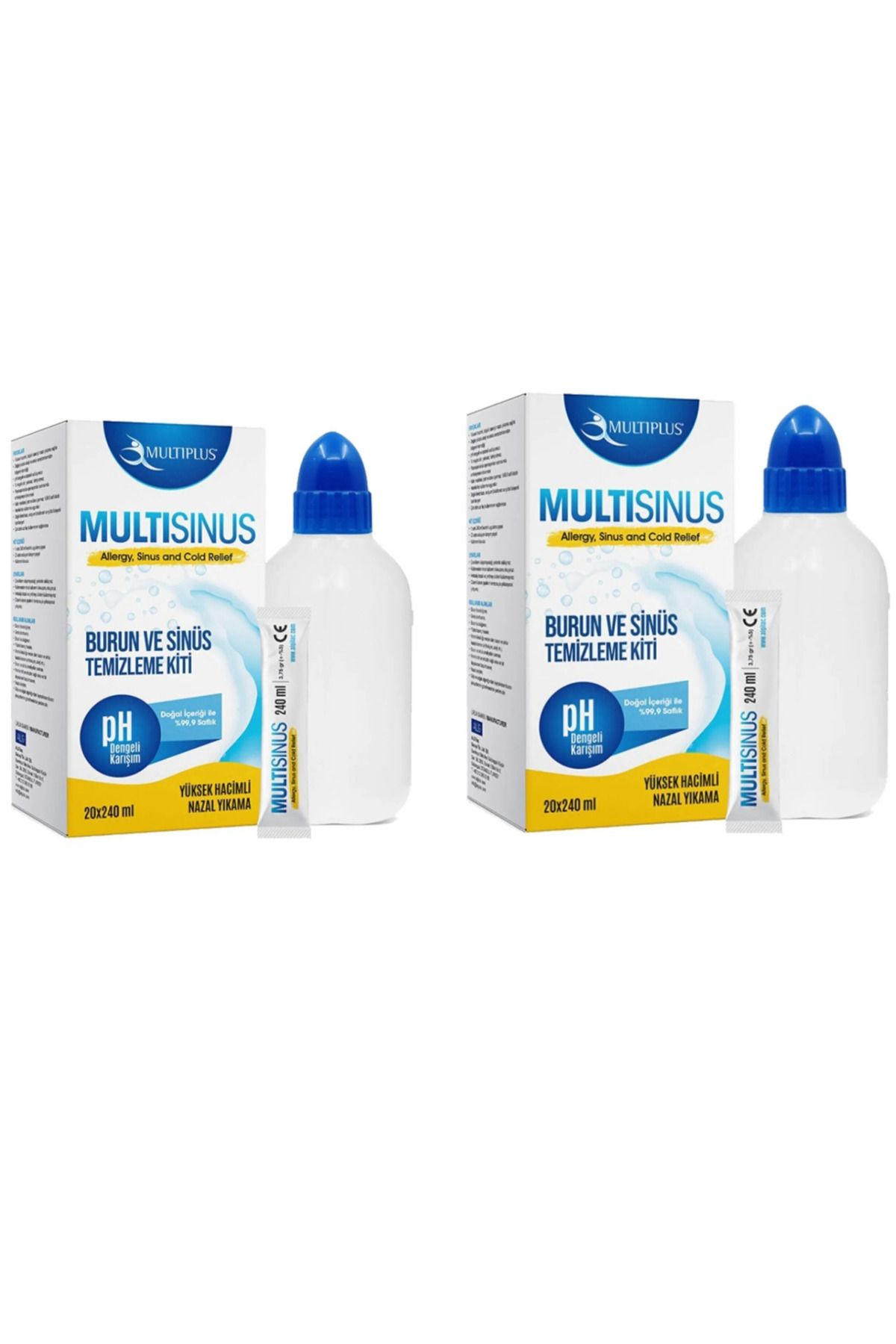 Multiplus Sinüs Rinse Yetişkin Burun Ve Sinüs Temizleme Kiti (2 ADET)