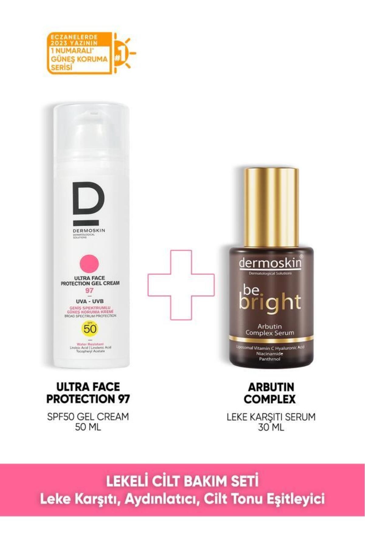 Lekeli Cilt Bakım Seti - Ultra Face Protection Güneş Kremi Spf 97 + Be Bright Arbutin Complex Serum